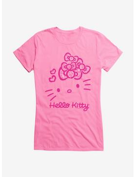 Hello Kitty Jungle Paradise Pink Logo Girls T-Shirt, , hi-res