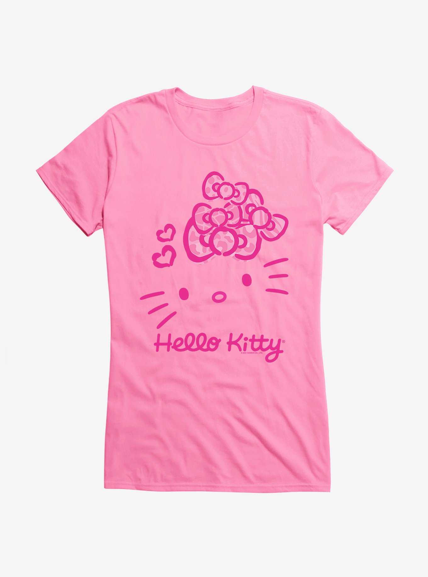 Hello Kitty Jungle Paradise Pink Logo Girls T-Shirt | Hot Topic