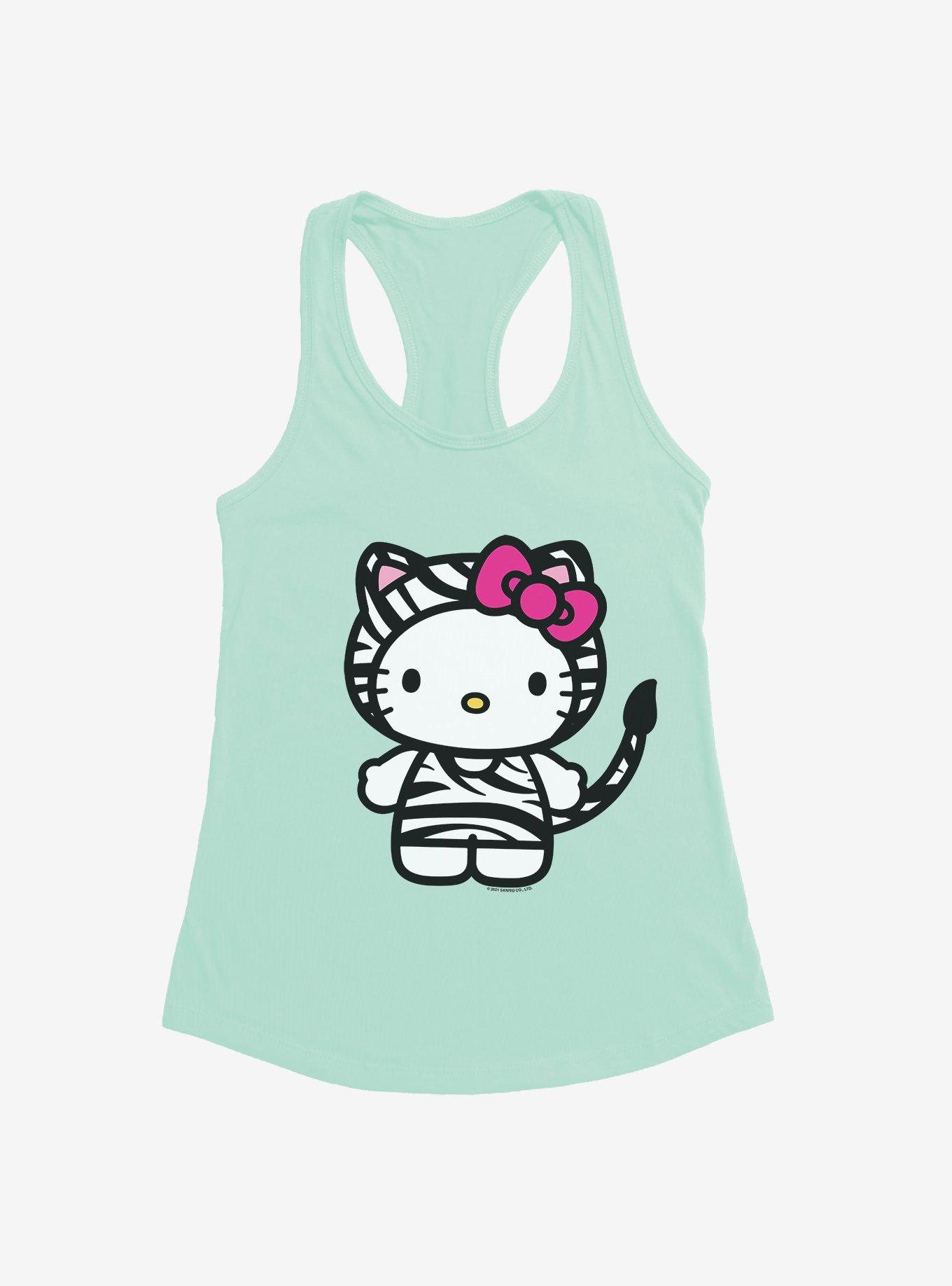 Hello Kitty Jungle Paradise Zebra Print Girls Tank, , hi-res