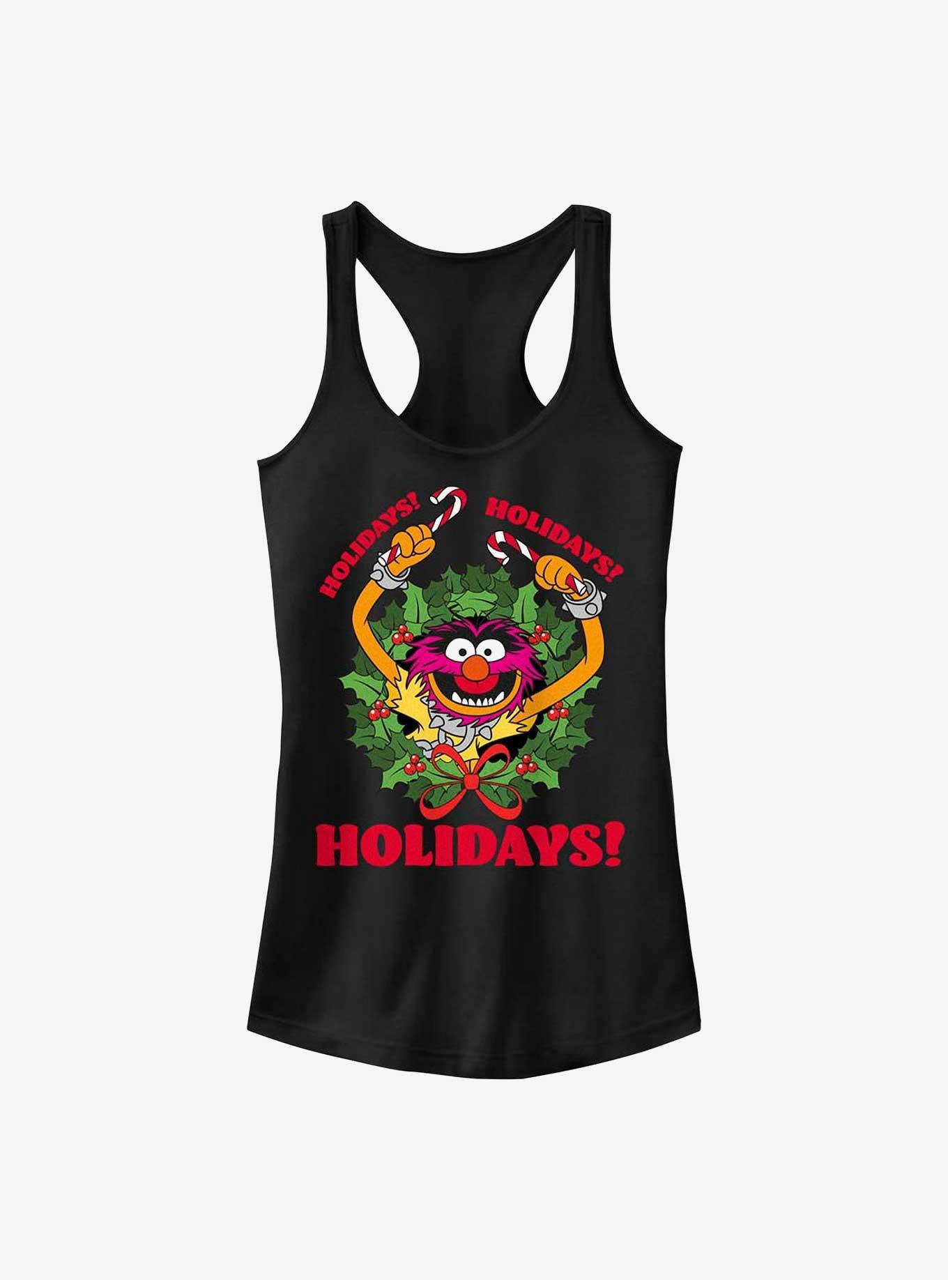 Disney The Muppets Animal Holiday Girls Tank, BLACK, hi-res