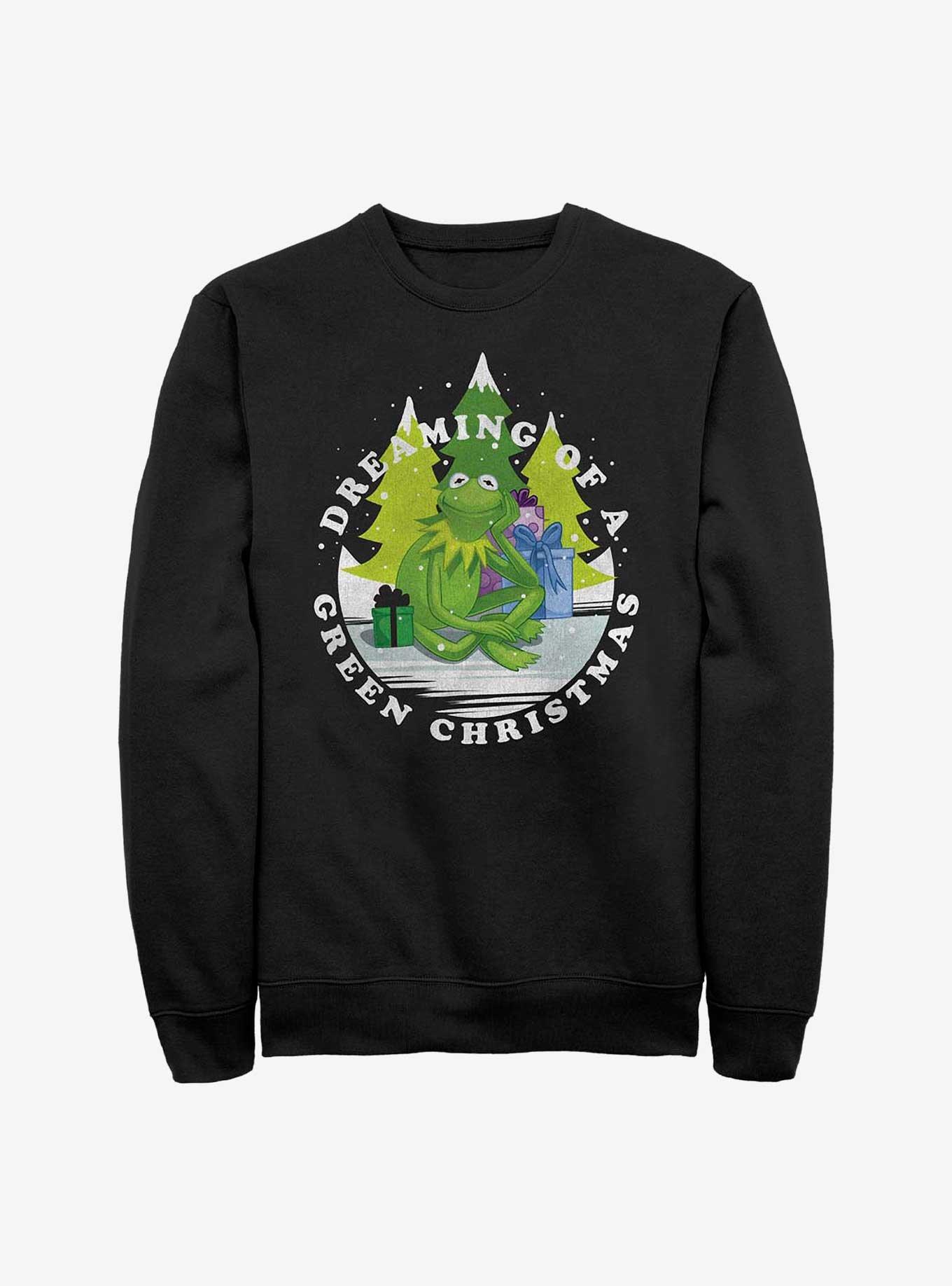 Disney The Muppets Green Christmas Sweatshirt, BLACK, hi-res