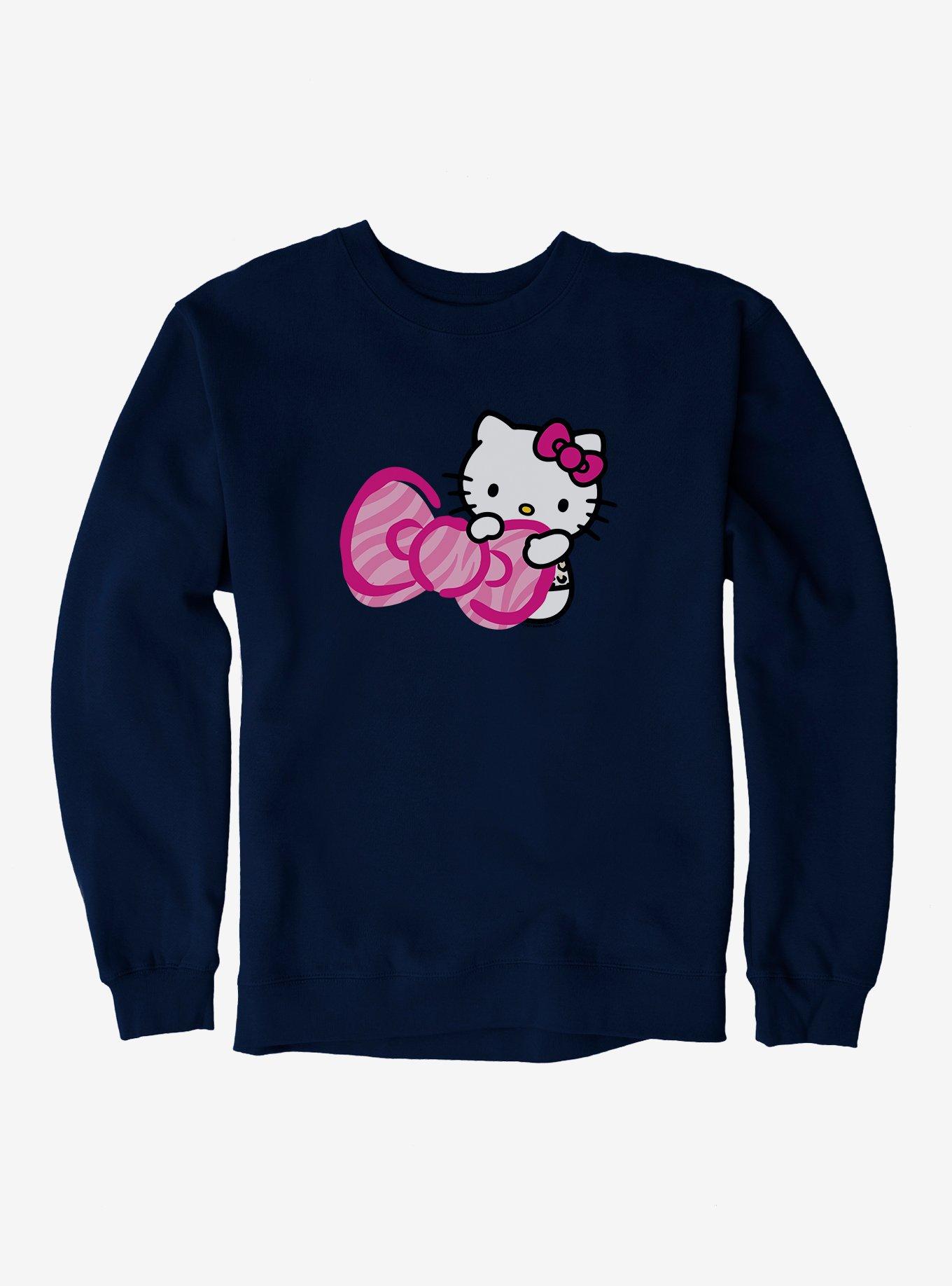 Hello Kitty Jungle Paradise Hiding Bow Sweatshirt, , hi-res