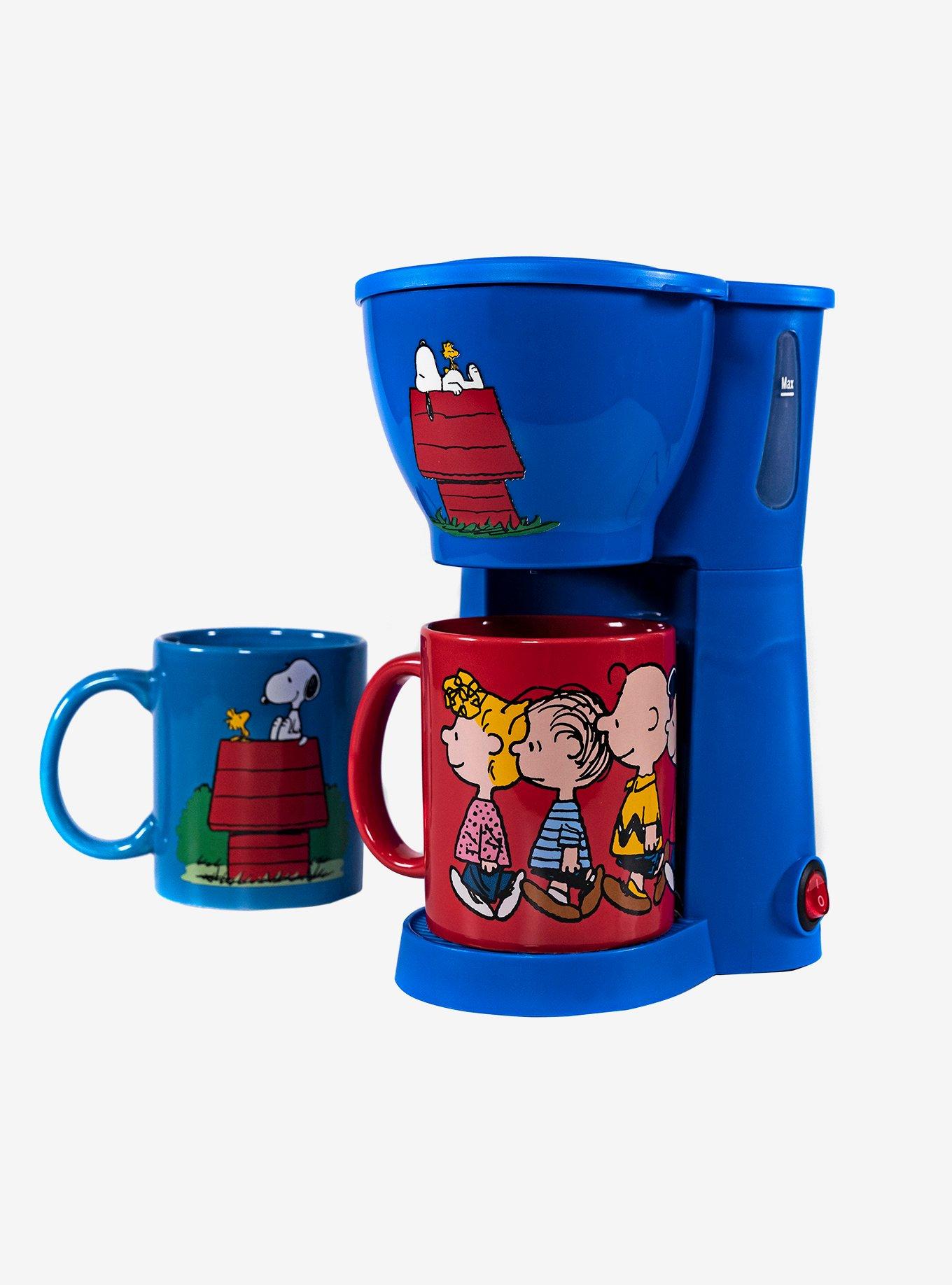 Peanuts Snoopy Woodstock And Friends Two Mug Coffee Maker