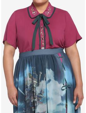 Her Universe Studio Ghibli Howl's Moving Castle Embroidered Girls Woven Button-Up Plus Size, , hi-res