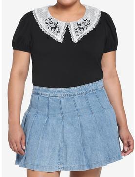 Her Universe Studio Ghibli Kiki's Delivery Service Lace Collar Girls Top Plus Size, , hi-res
