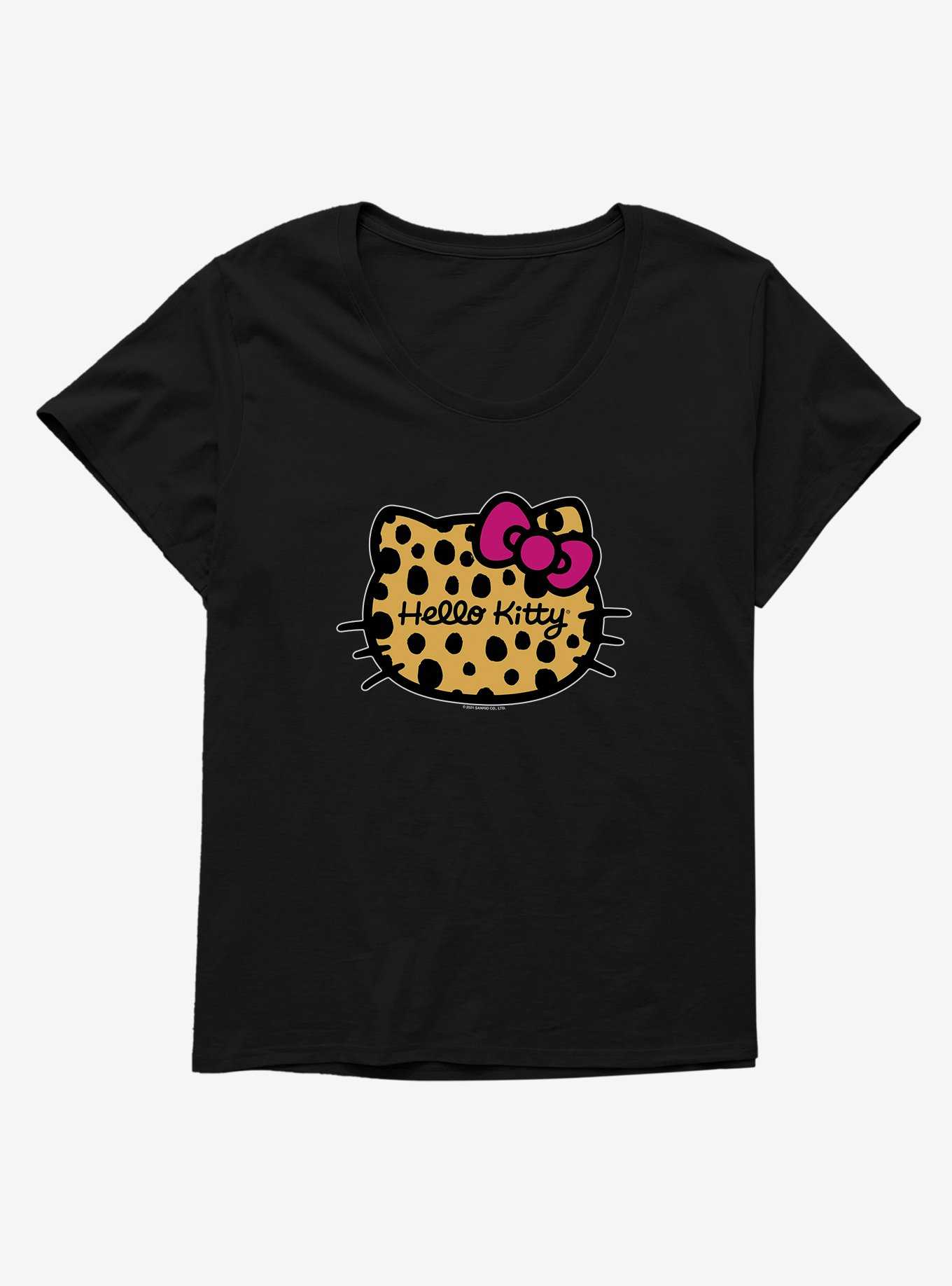 Hello Kitty Jungle Paradise Animal Logo Girls T-Shirt Plus Size, , hi-res