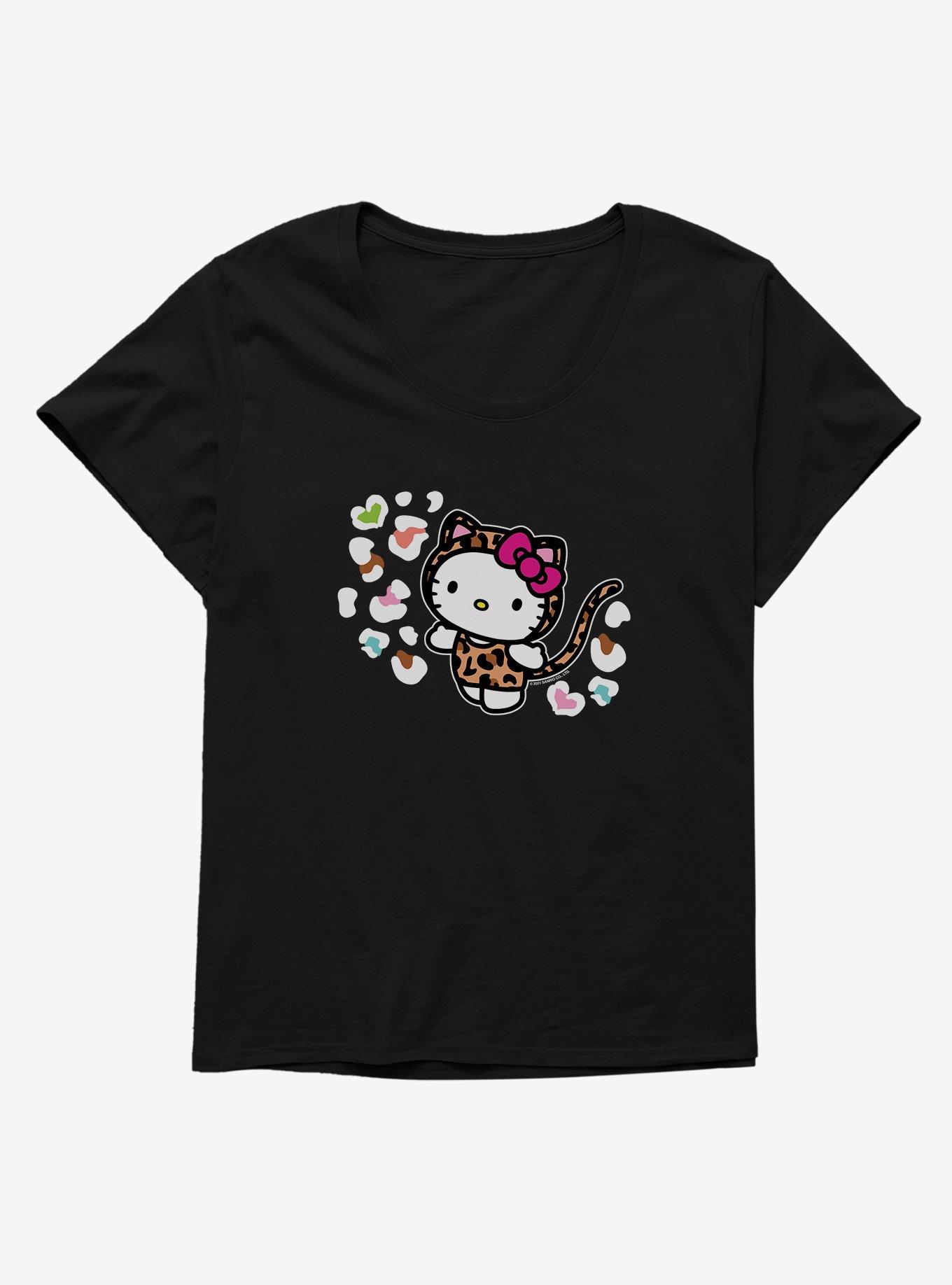 Hello Kitty Jungle Paradise Animal Spots Girls T-Shirt Plus Size, , hi-res