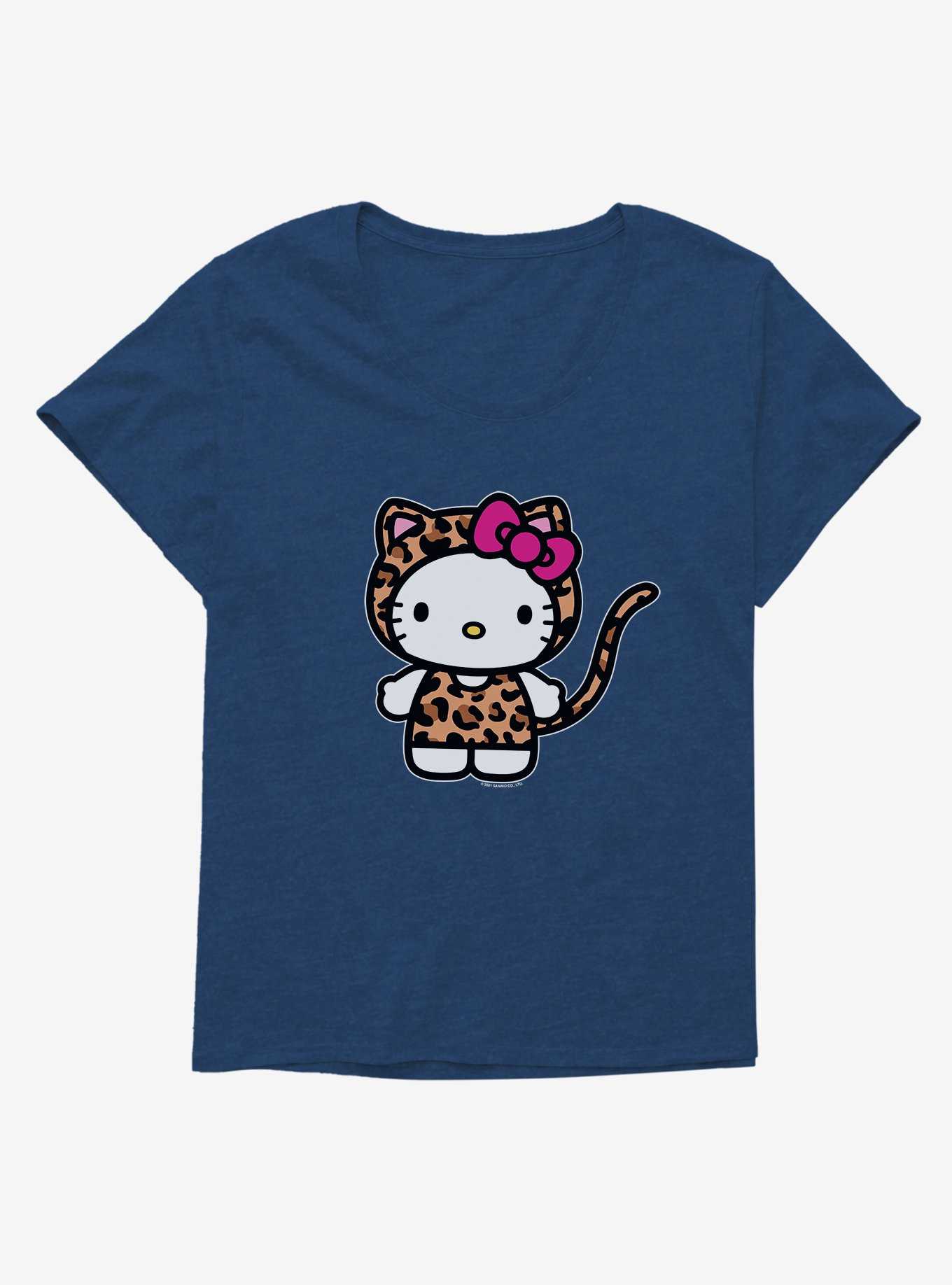 Hello Kitty Jungle Paradise Leopard Costume Girls T-Shirt Plus Size, , hi-res