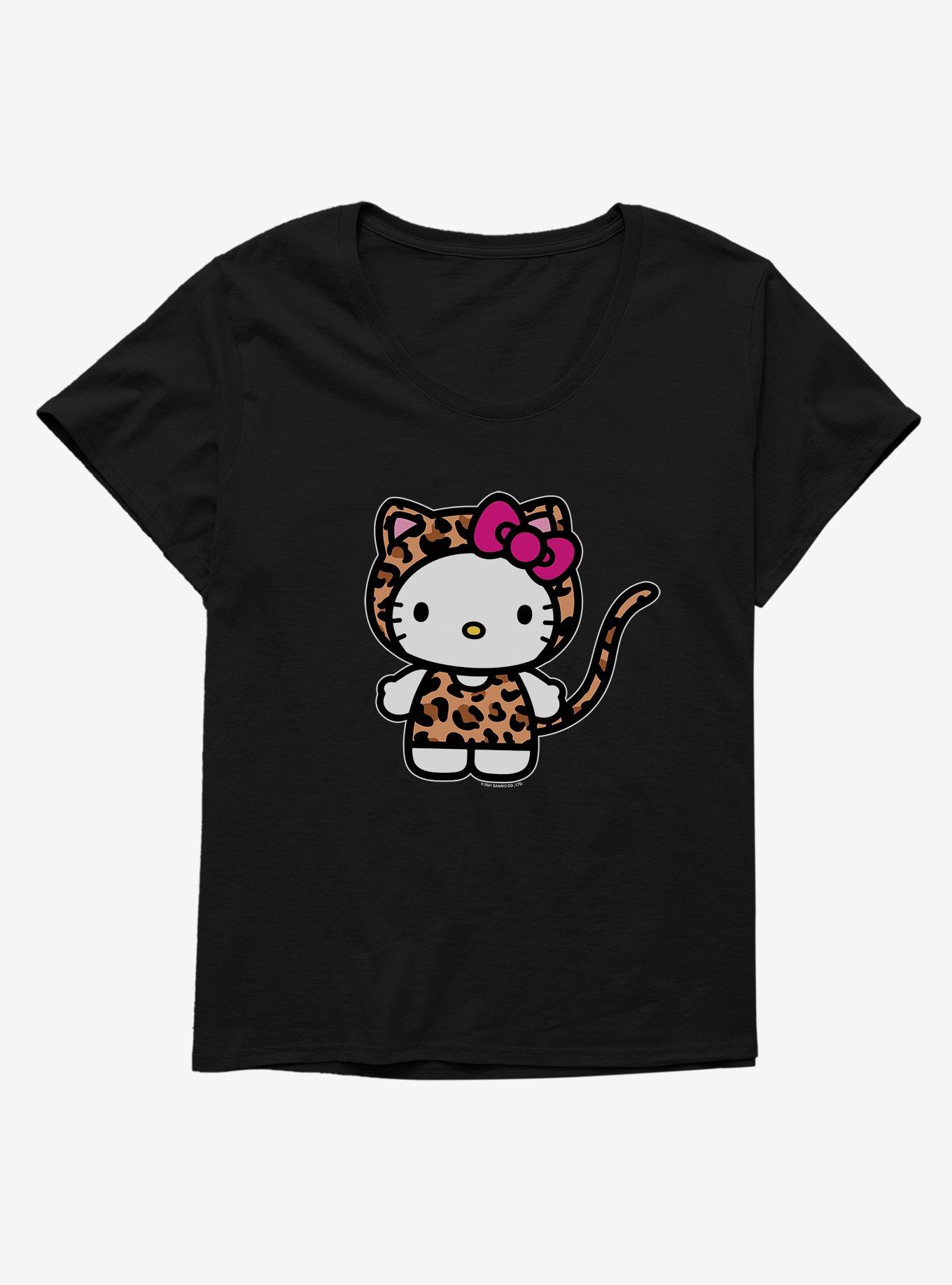 Hello Kitty Jungle Paradise Leopard Costume Girls T-Shirt Plus
