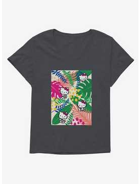 Hello Kitty Jungle Paradise Poster Girls T-Shirt Plus Size, , hi-res