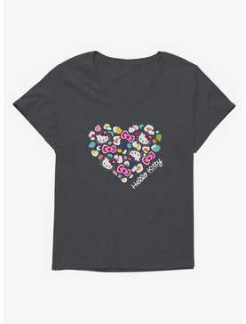 Hello Kitty Jungle Paradise Spotted Heart Girls T-Shirt Plus Size, , hi-res