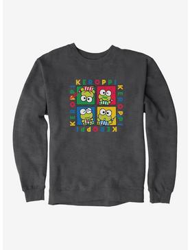 Keroppi Four Square Sweatshirt, CHARCOAL HEATHER, hi-res