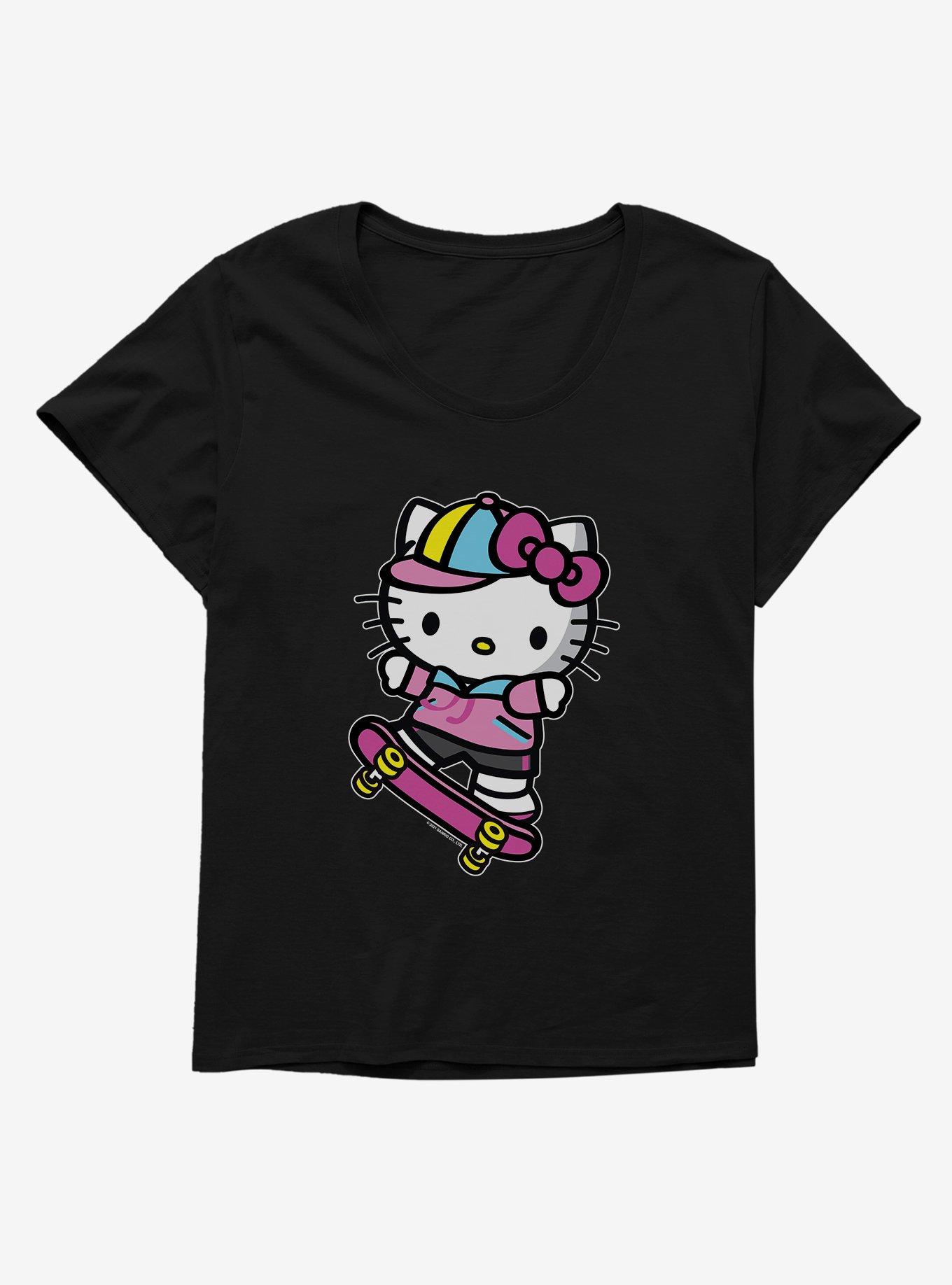 Hello Kitty Skateboard Womens T-Shirt Plus Size, , hi-res