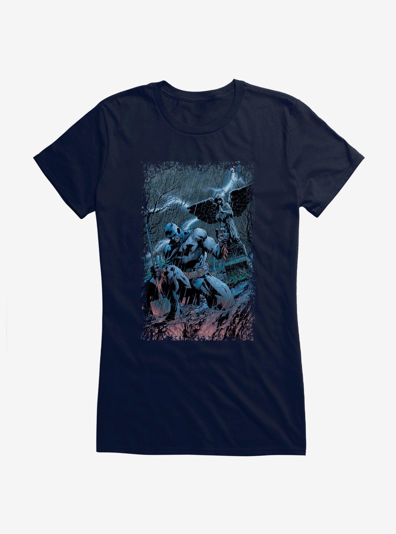 DC Comics Batman Stormy Night Girls T-Shirt, NAVY, hi-res