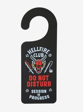 Stranger Things Hellfire Club Session in Progress Door Hanger