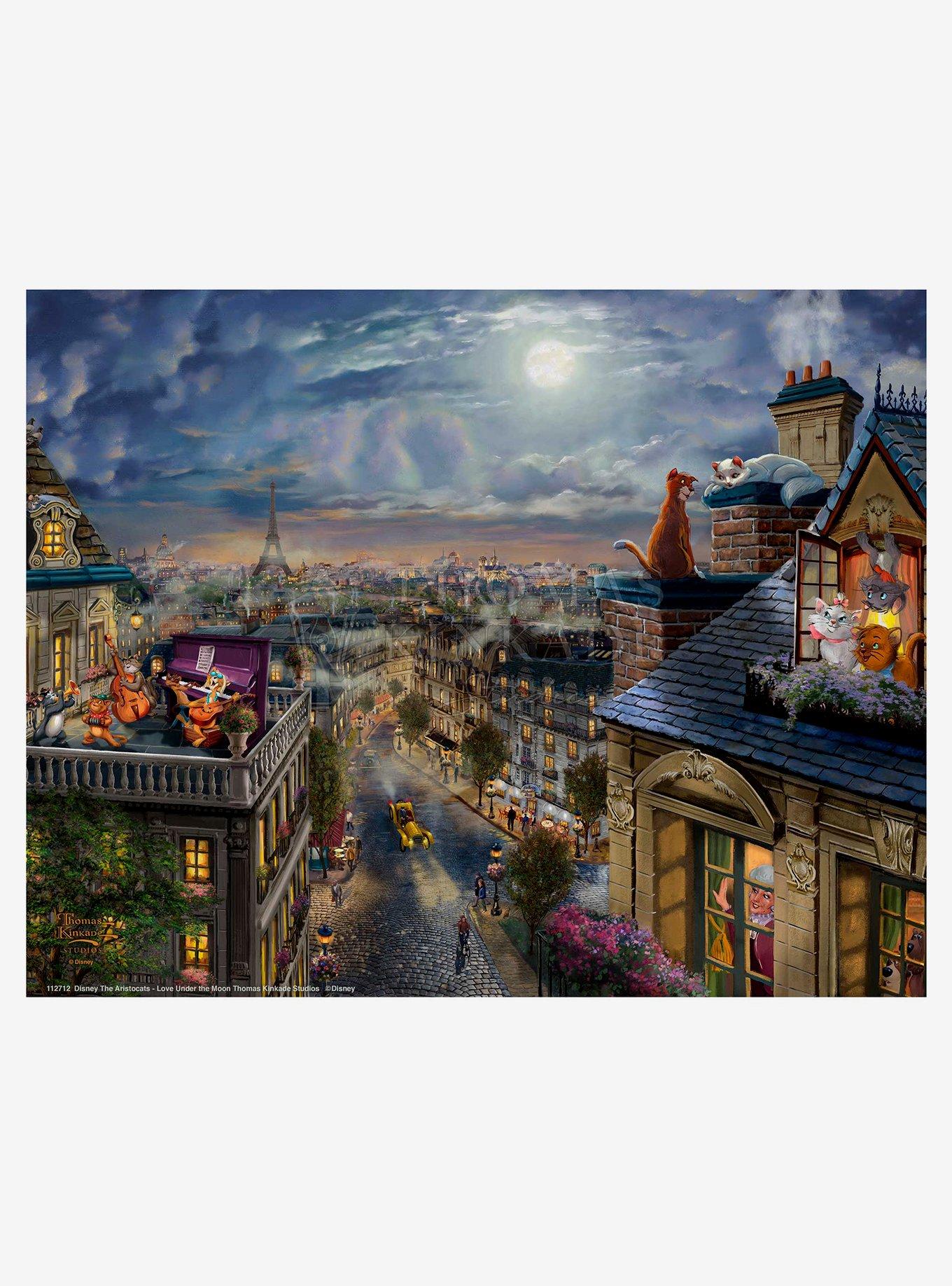 Disney The Aristocats Love Under The Moon 11" X 14" Art Print, , hi-res