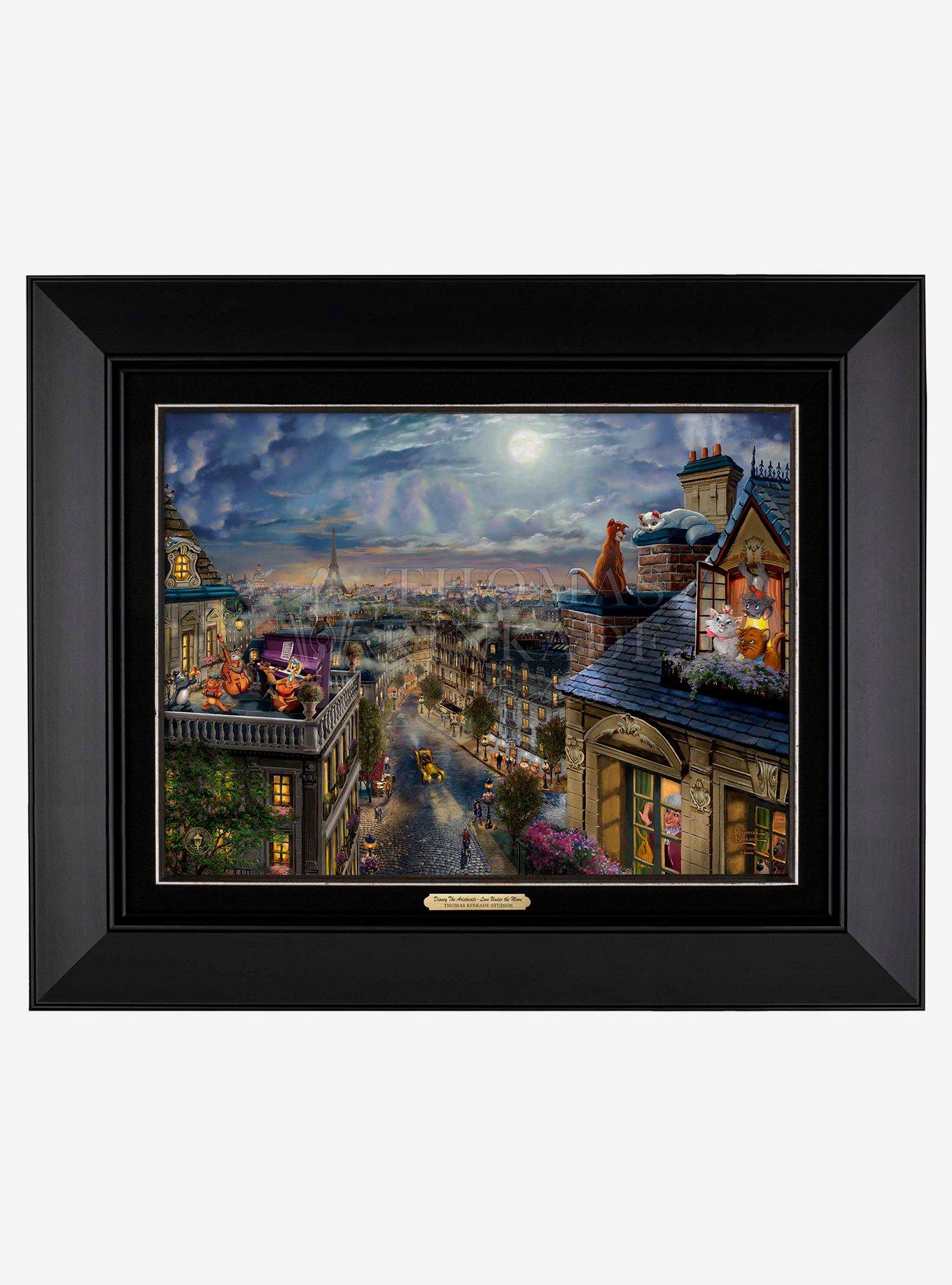 Disney The Aristocats Love Under The Moon 12" X 16" Canvas Classics, , hi-res