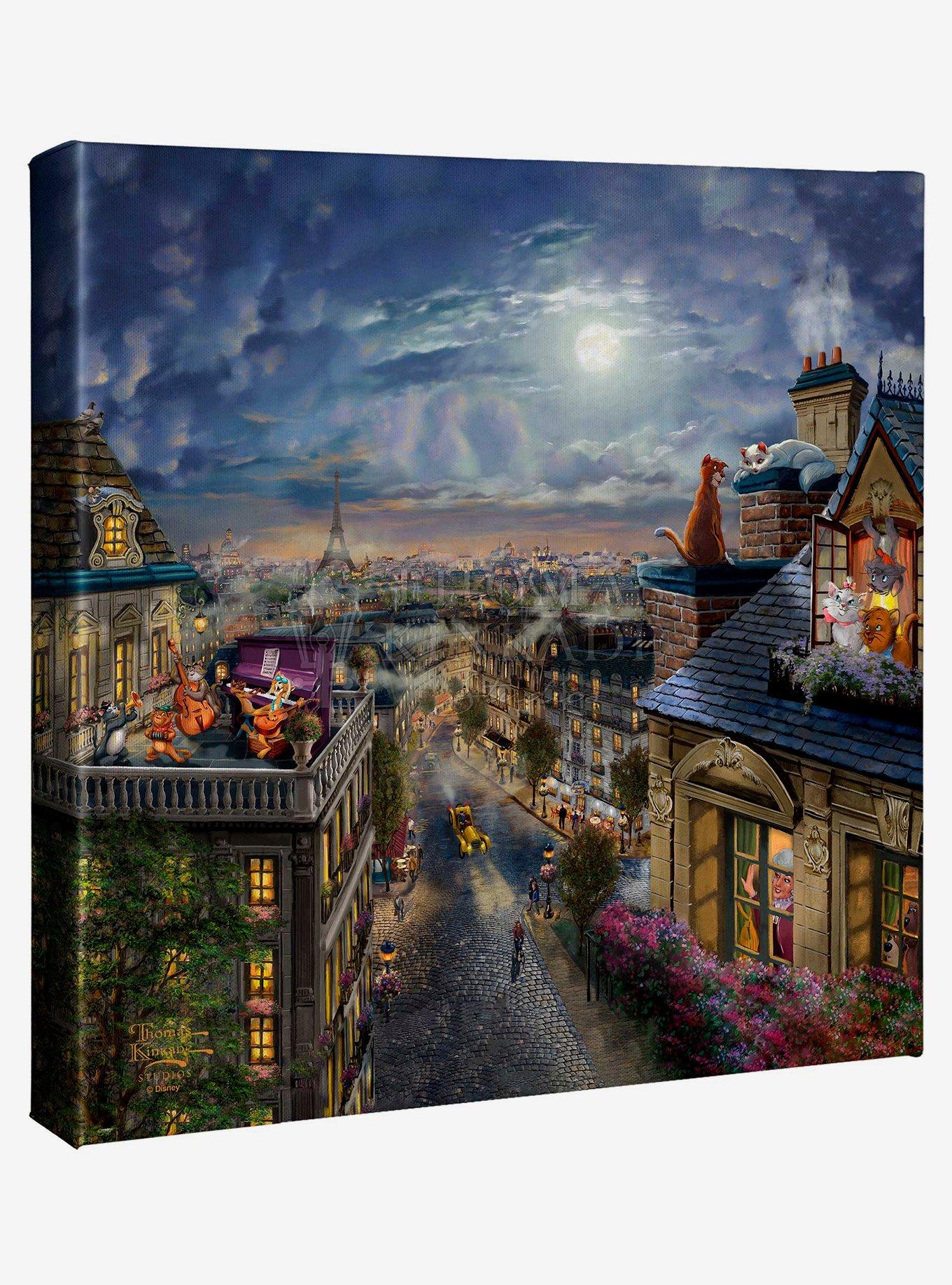 Disney The Aristocats Love Under The Moon 14" X 14" Gallery Wrapped Canvas, , hi-res