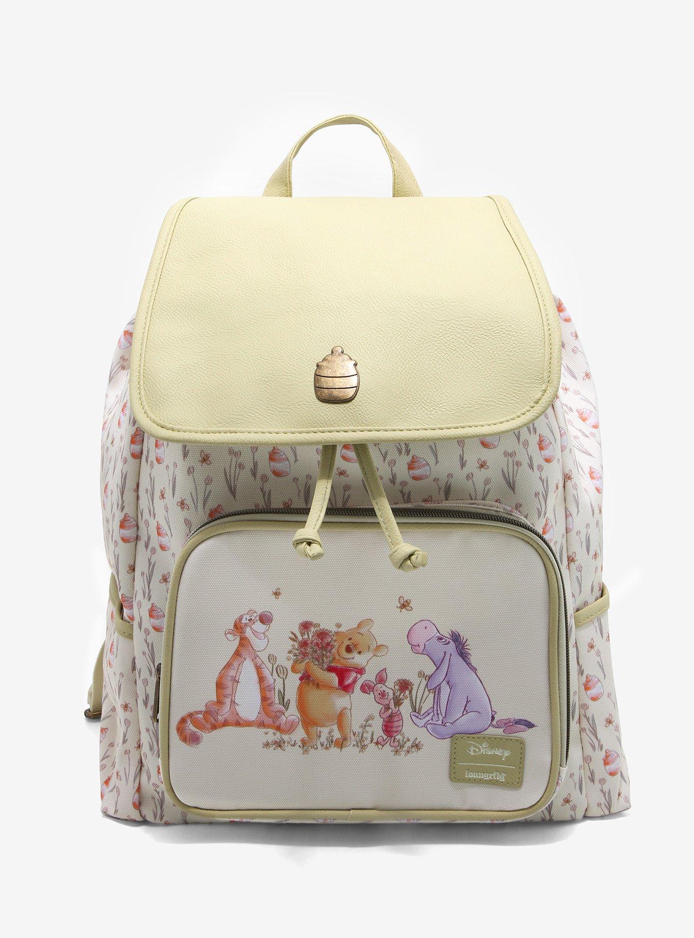 Loungefly Disney Winnie The Pooh Floral Hunny Slouch Backpack, , hi-res