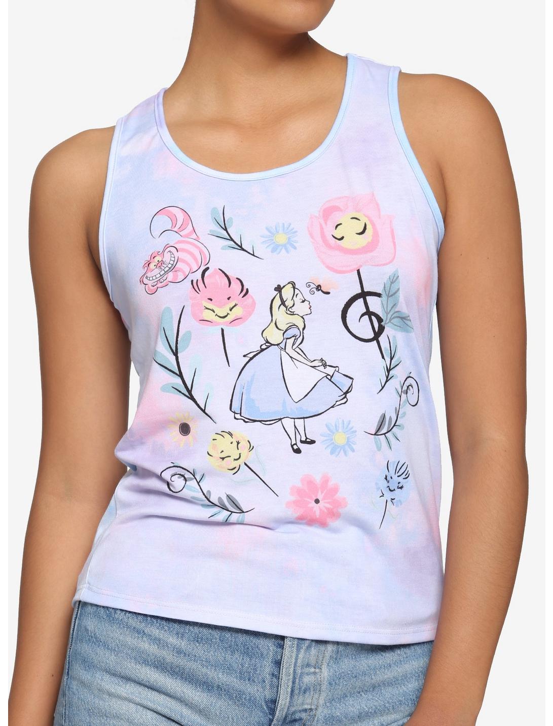Disney Alice In Wonderland Watercolor Tie-Dye Tank Top, TIE DYE, hi-res