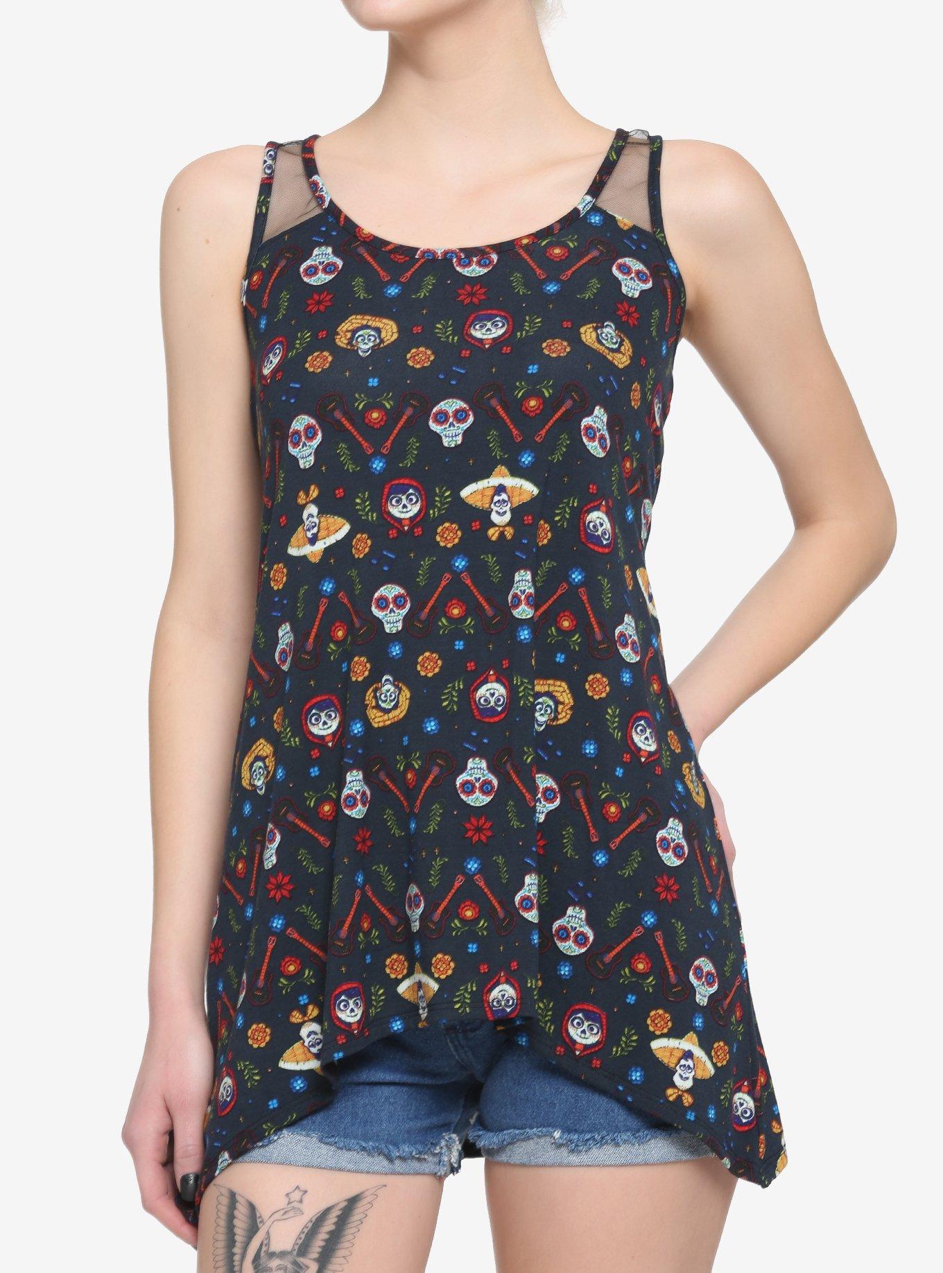 Disney Pixar Coco Shark Bite Tank Top, BLACK, hi-res