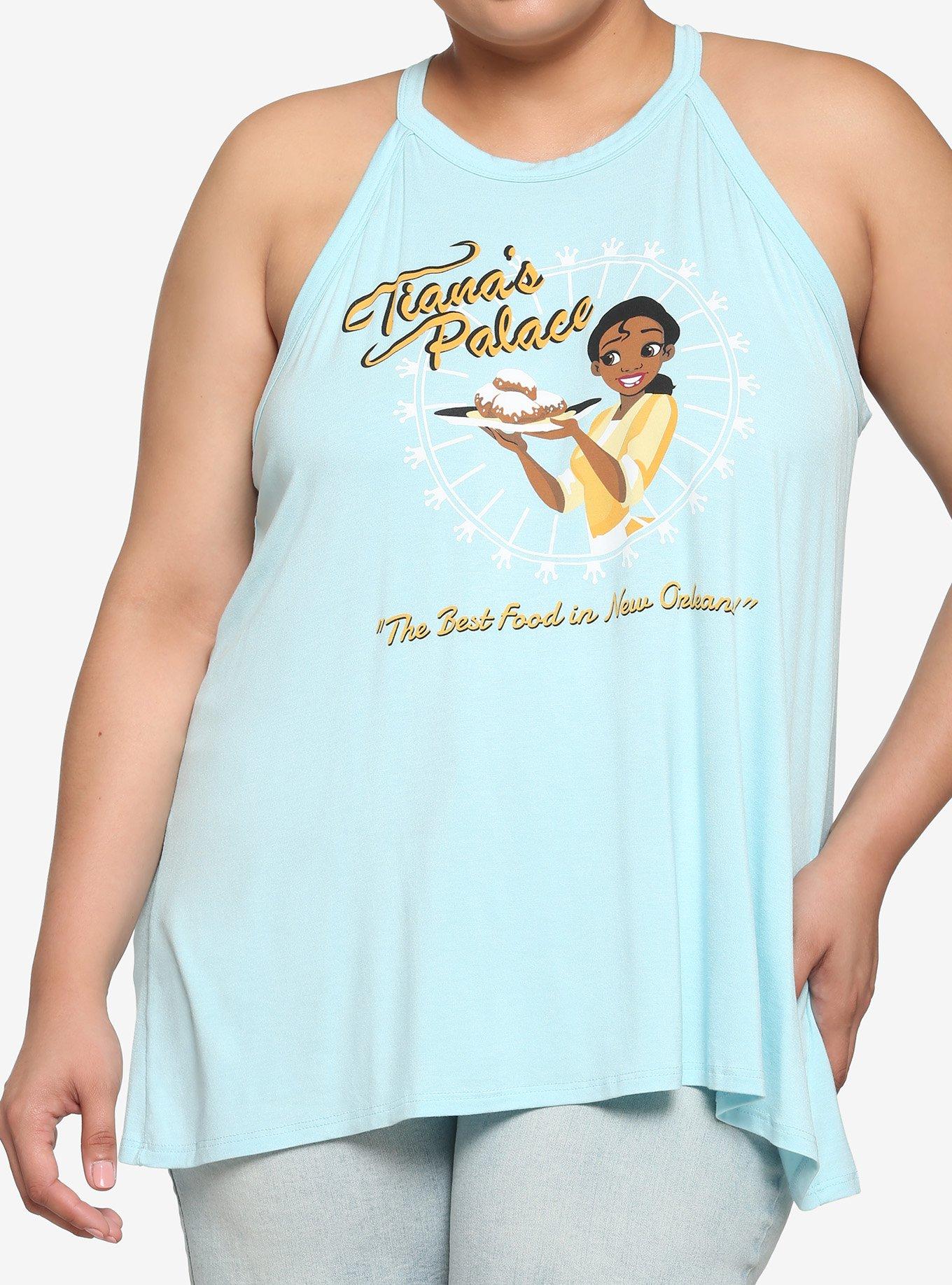 Disney The Princess And The Frog Tiana's Palace High Neck Cami Plus Size, LIGHT BLUE, hi-res