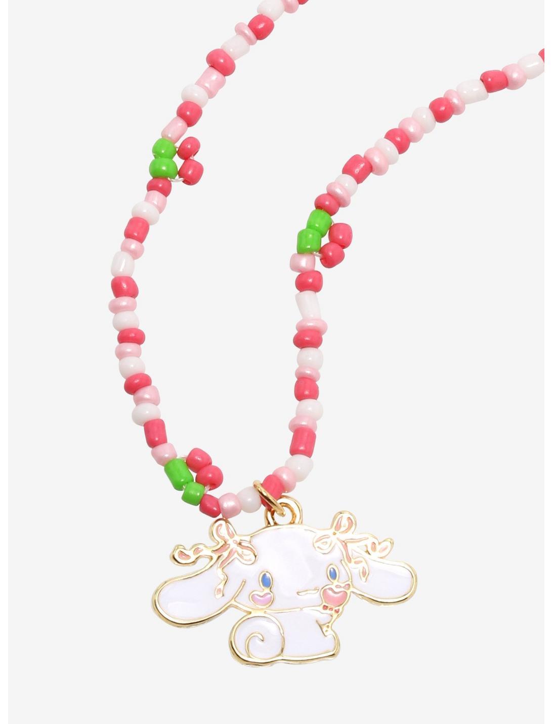 Cinnamoroll Pink Cherry Beaded Necklace, , hi-res