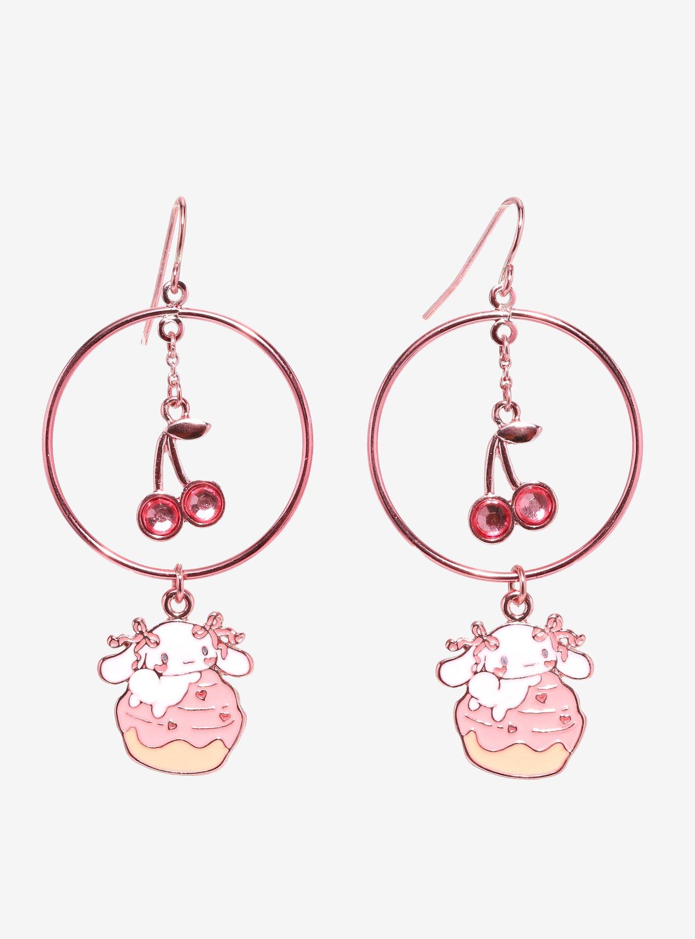 Hello Kitty Bling Drop Earrings, Hot Topic