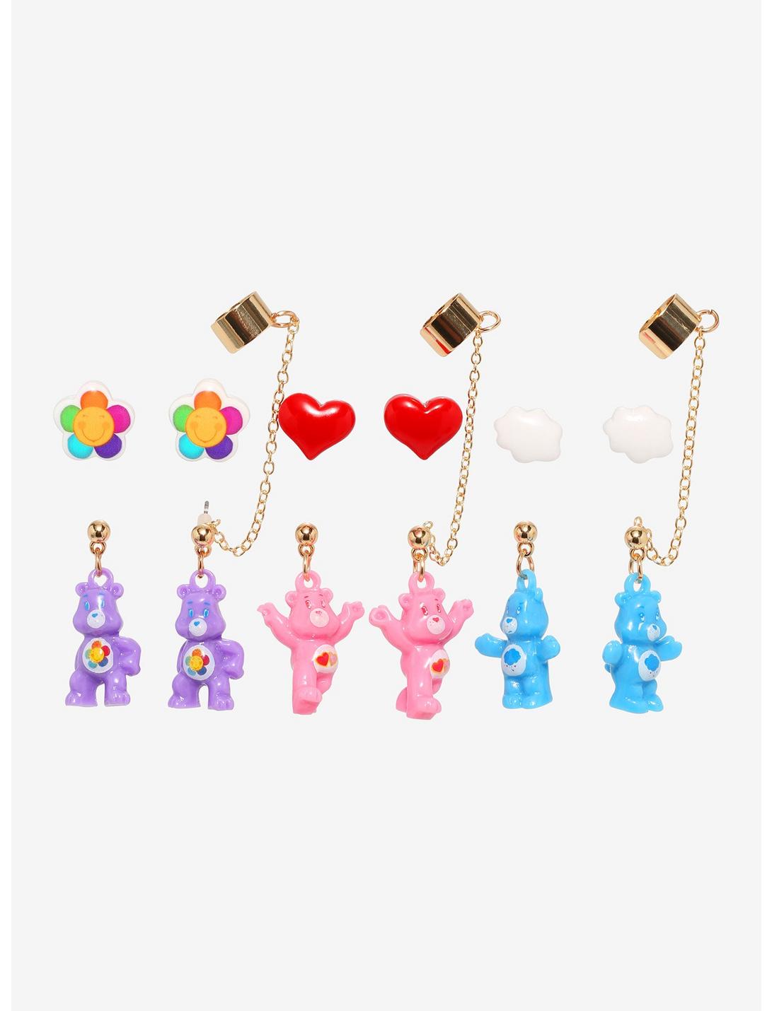 Care Bears Belly Badge Icons Earring Set, , hi-res