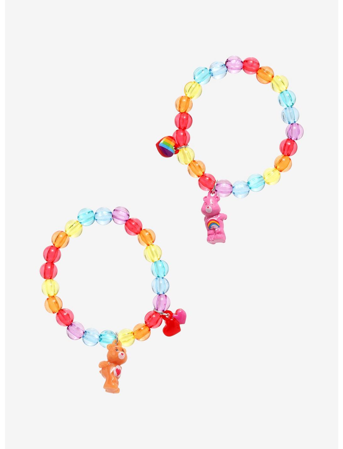 Care Bears Rainbow Beaded Best Friend Bracelet Set, , hi-res