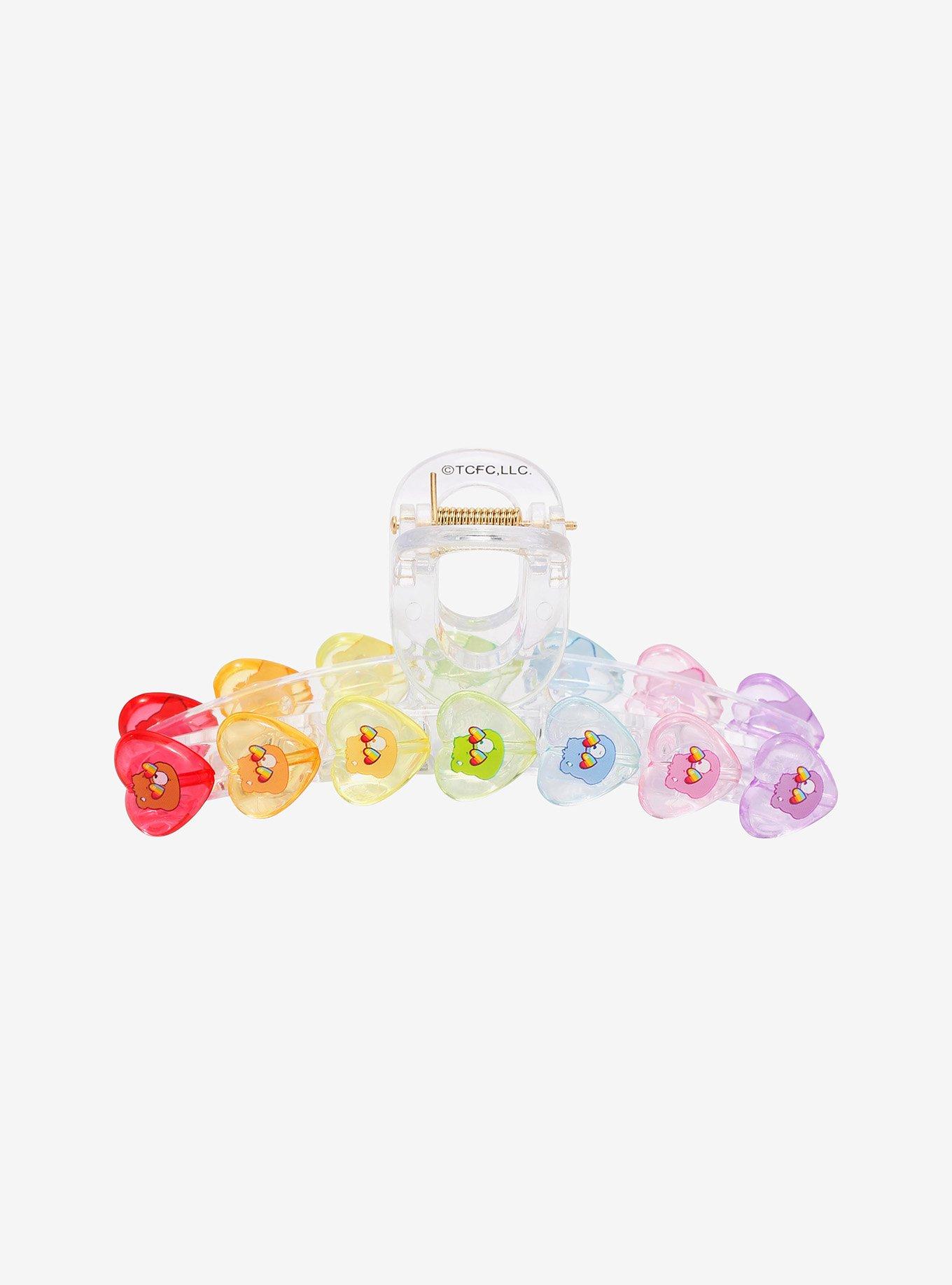 Care Bears Pastel Hearts Large Hair Clip, , hi-res