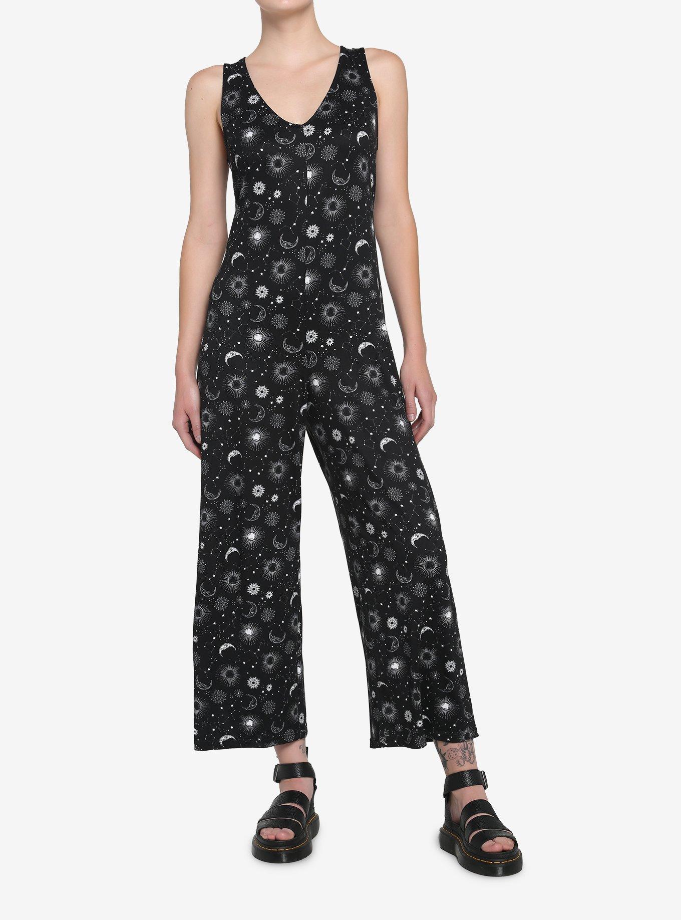 Black Celestial Jumpsuit, BLACK, hi-res