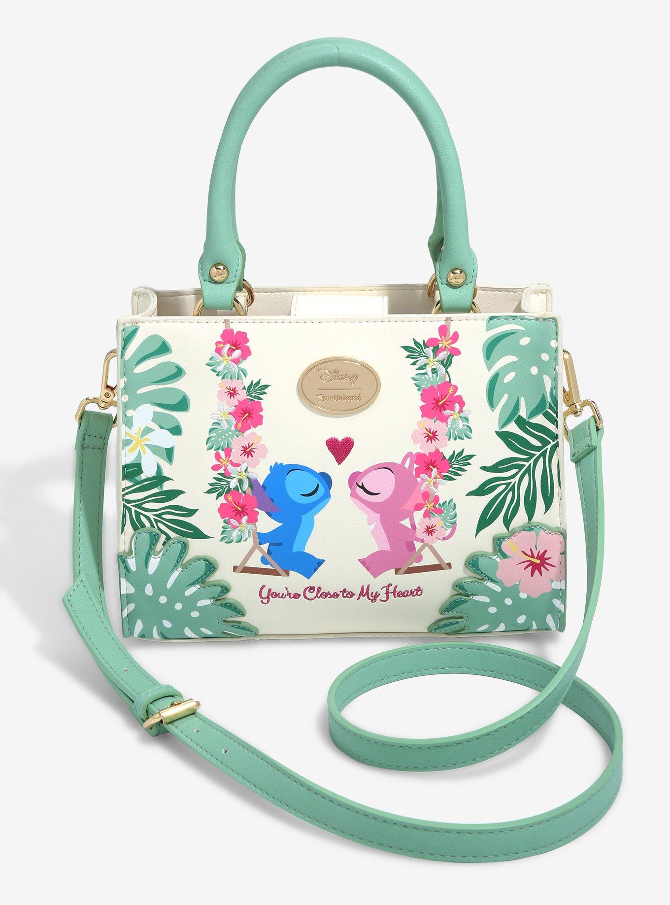 Disney Lilo and Stitch Angel Heart Kisses2 Weekender Tote Bag by