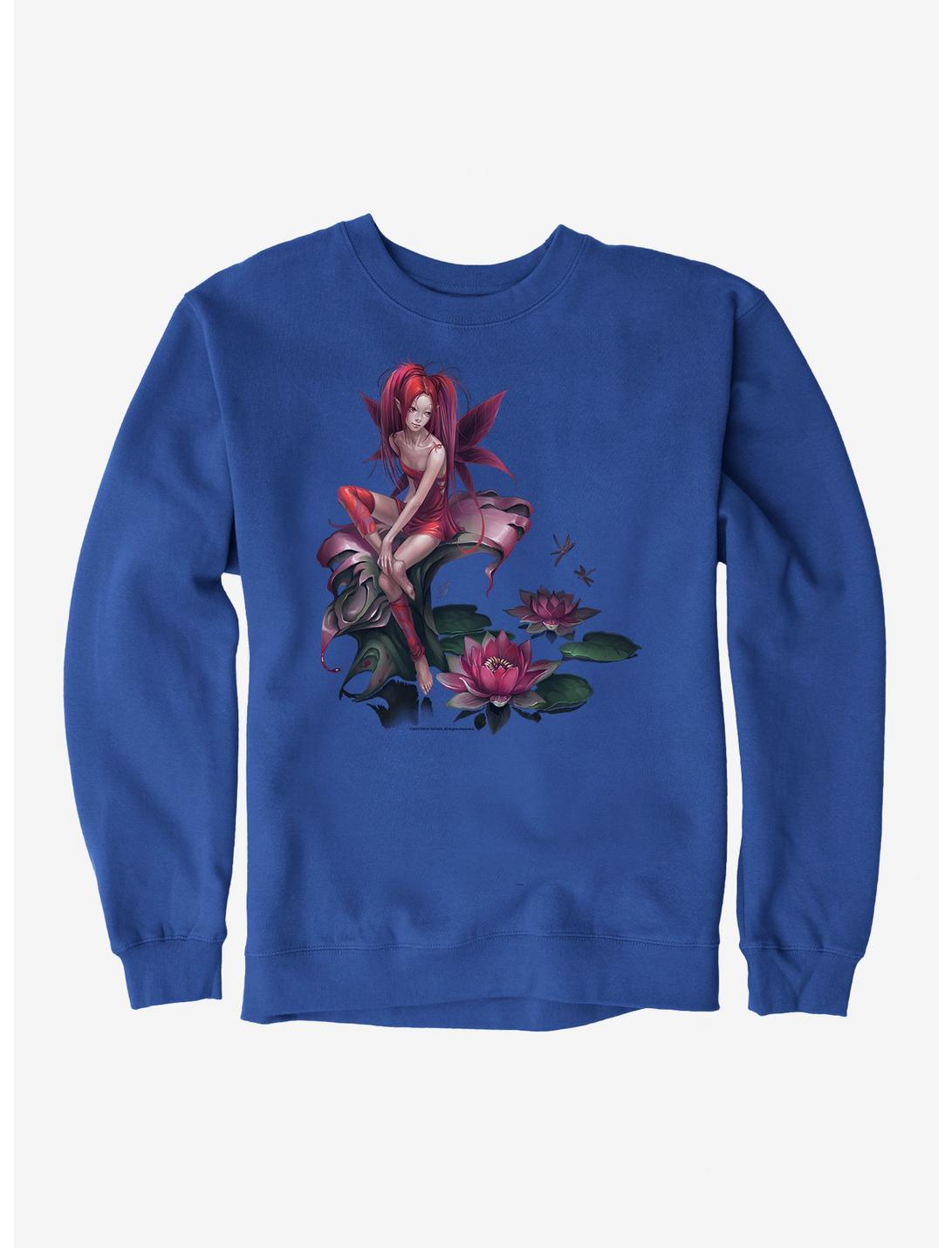 Fairies By Trick Lilypad Fairy Sweatshirt, ROYAL BLUE, hi-res