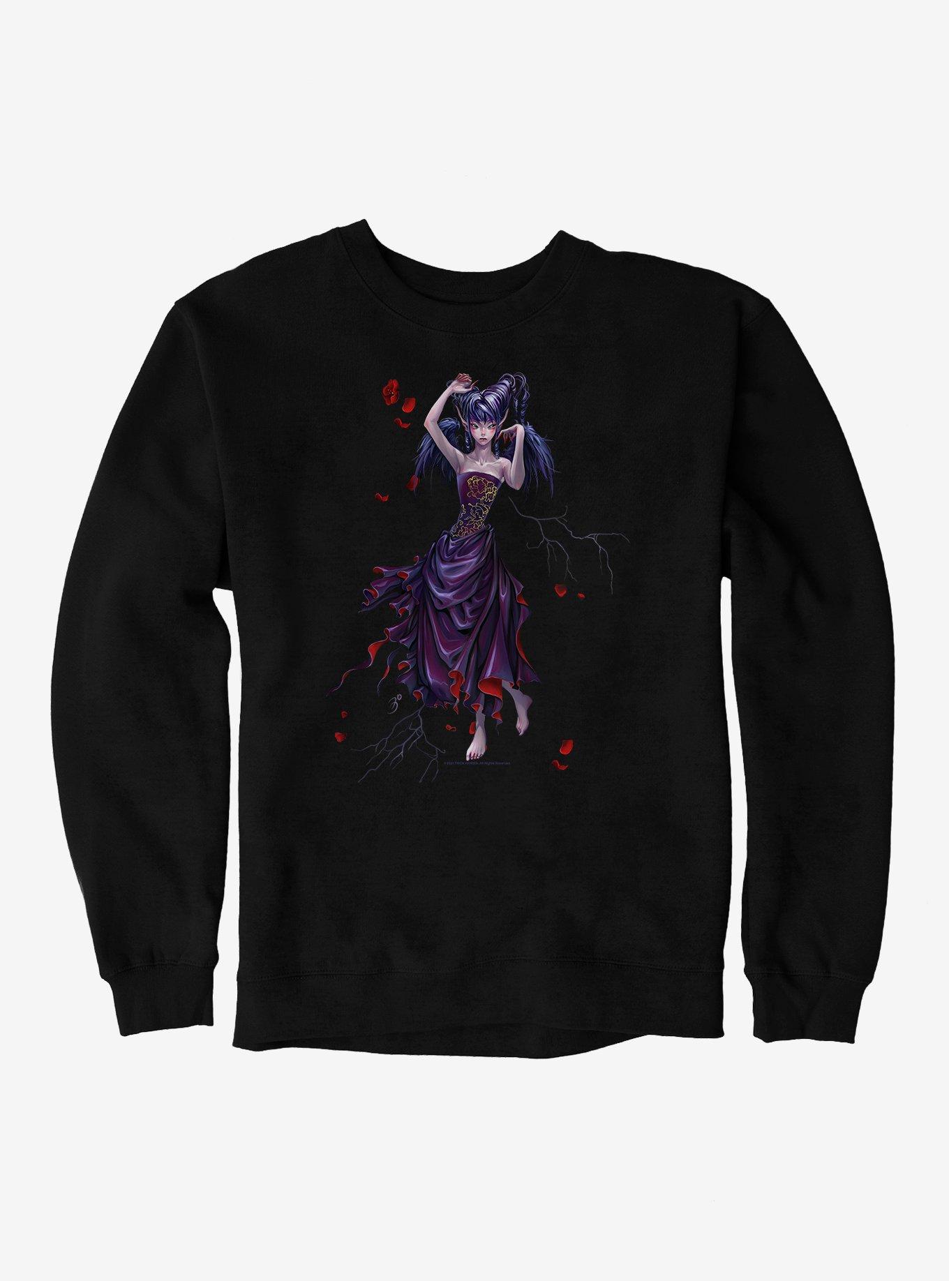 Fairies By Trick Drippy Roses Fairy Sweatshirt