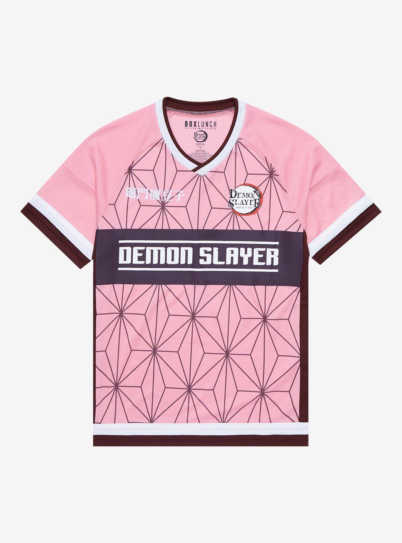 Demon Slayer: Kimetsu no Yaiba Nezuko Soccer Jersey - BoxLunch Exclusive, PINK, hi-res