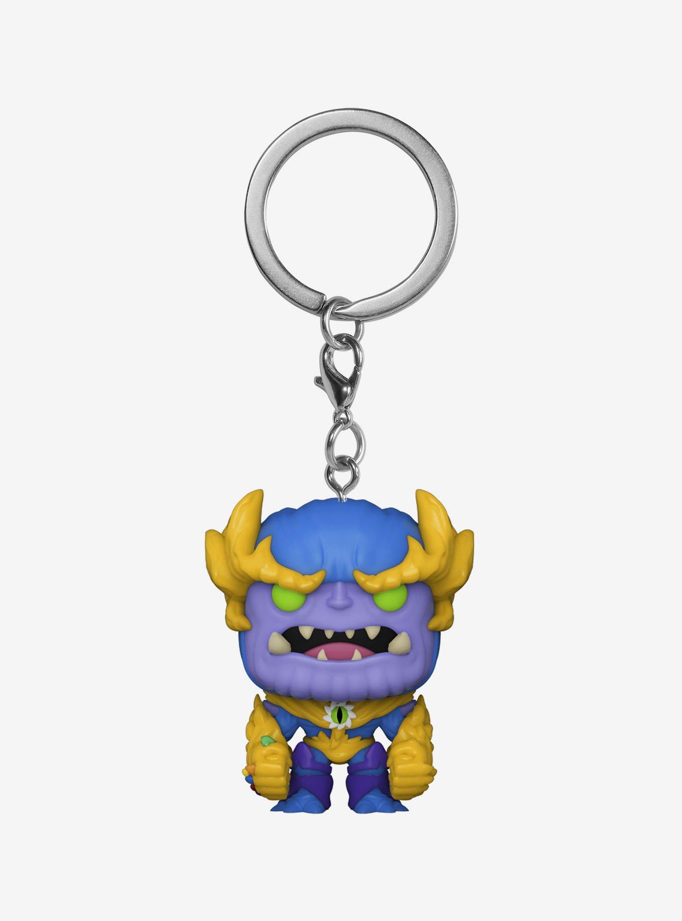 Funko Marvel Mech Strike: Monster Hunters Pocket Pop! Thanos Key Chain, , hi-res