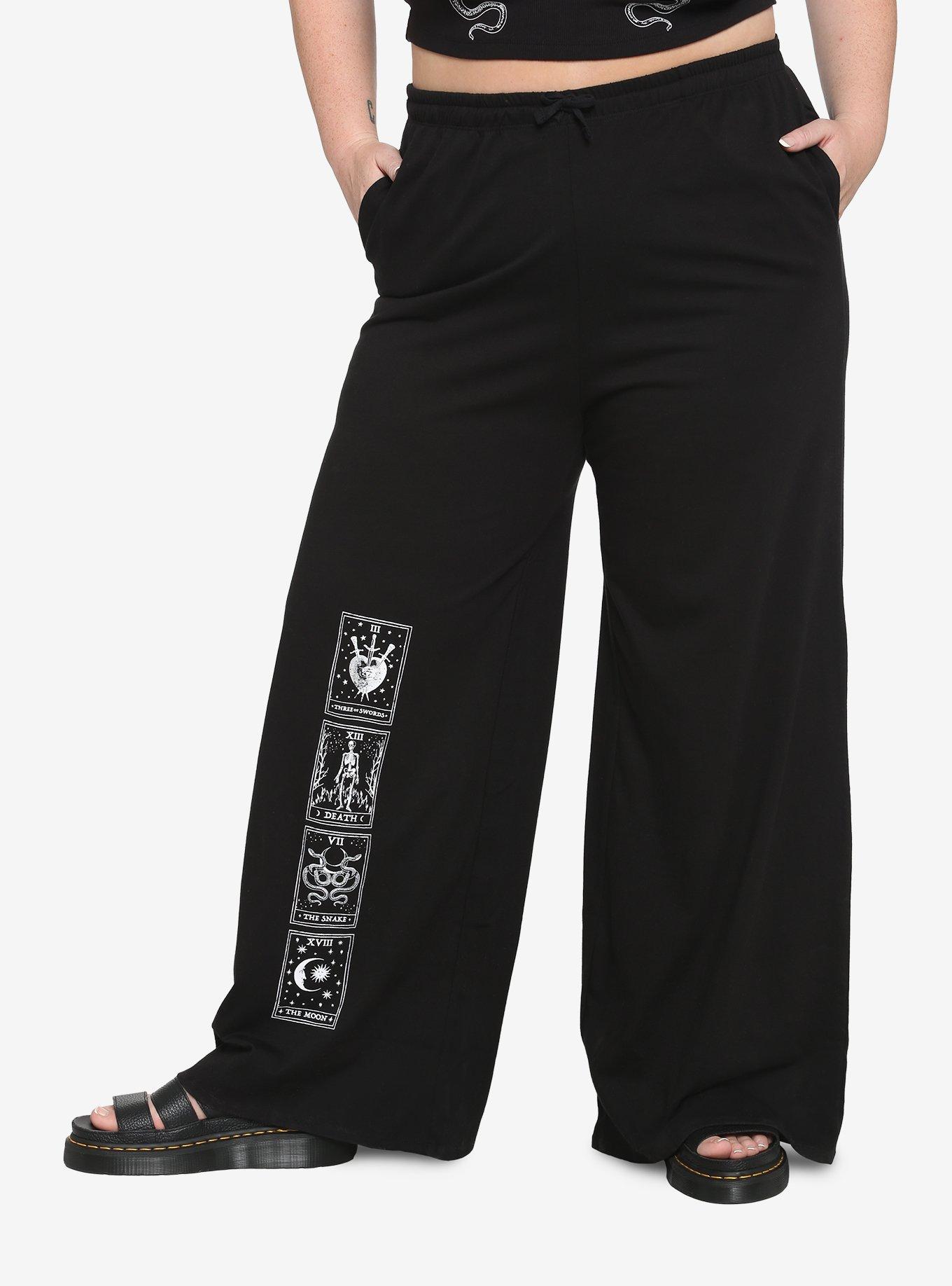 Tarot Cards Girls Lounge Pants Plus Size, BLACK, hi-res