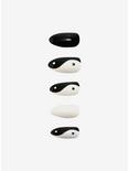 Black & White Yin-Yang Faux Nail Set, , hi-res