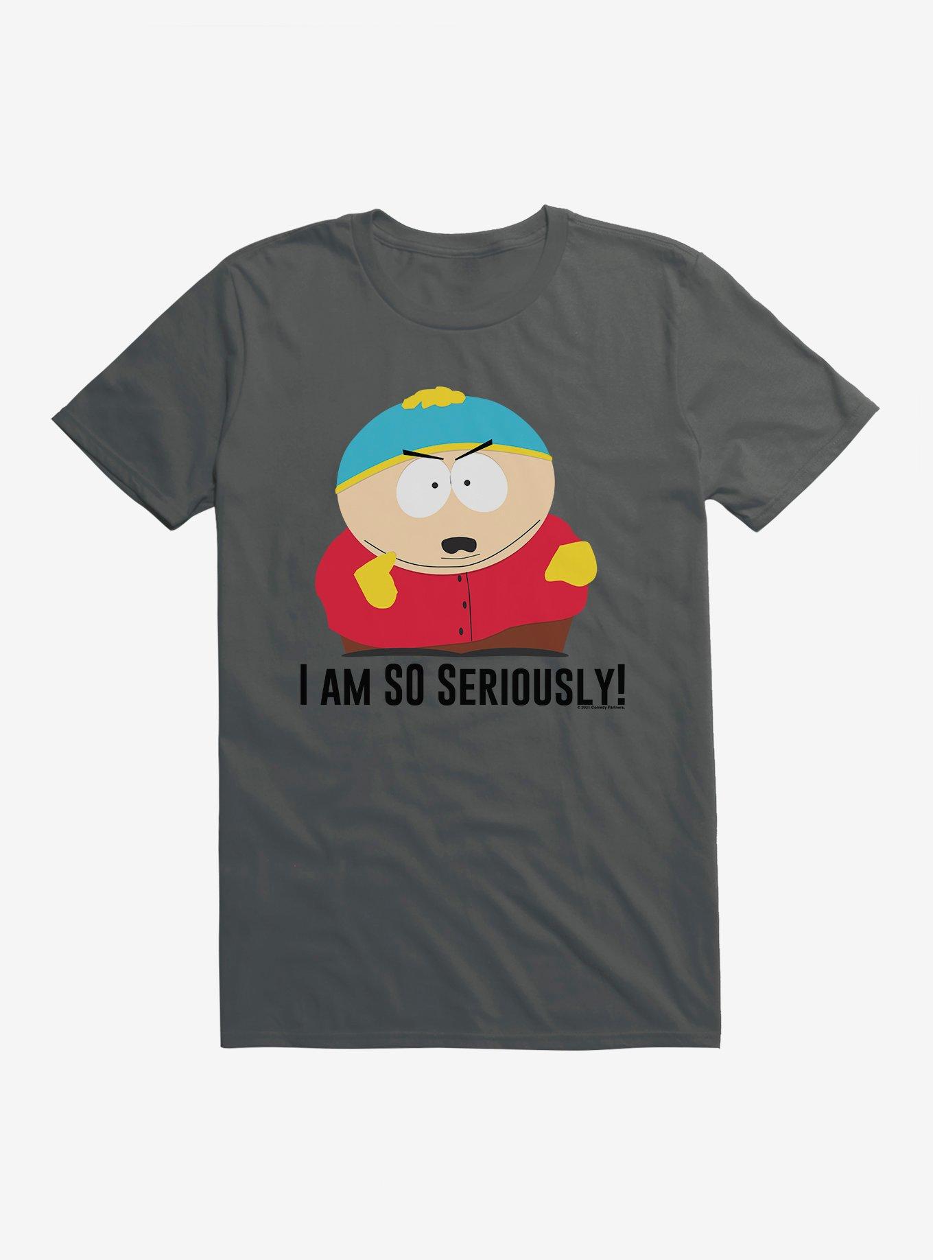 South Park Season Reference Cartman Seriously T-Shirt, CHARCOAL, hi-res