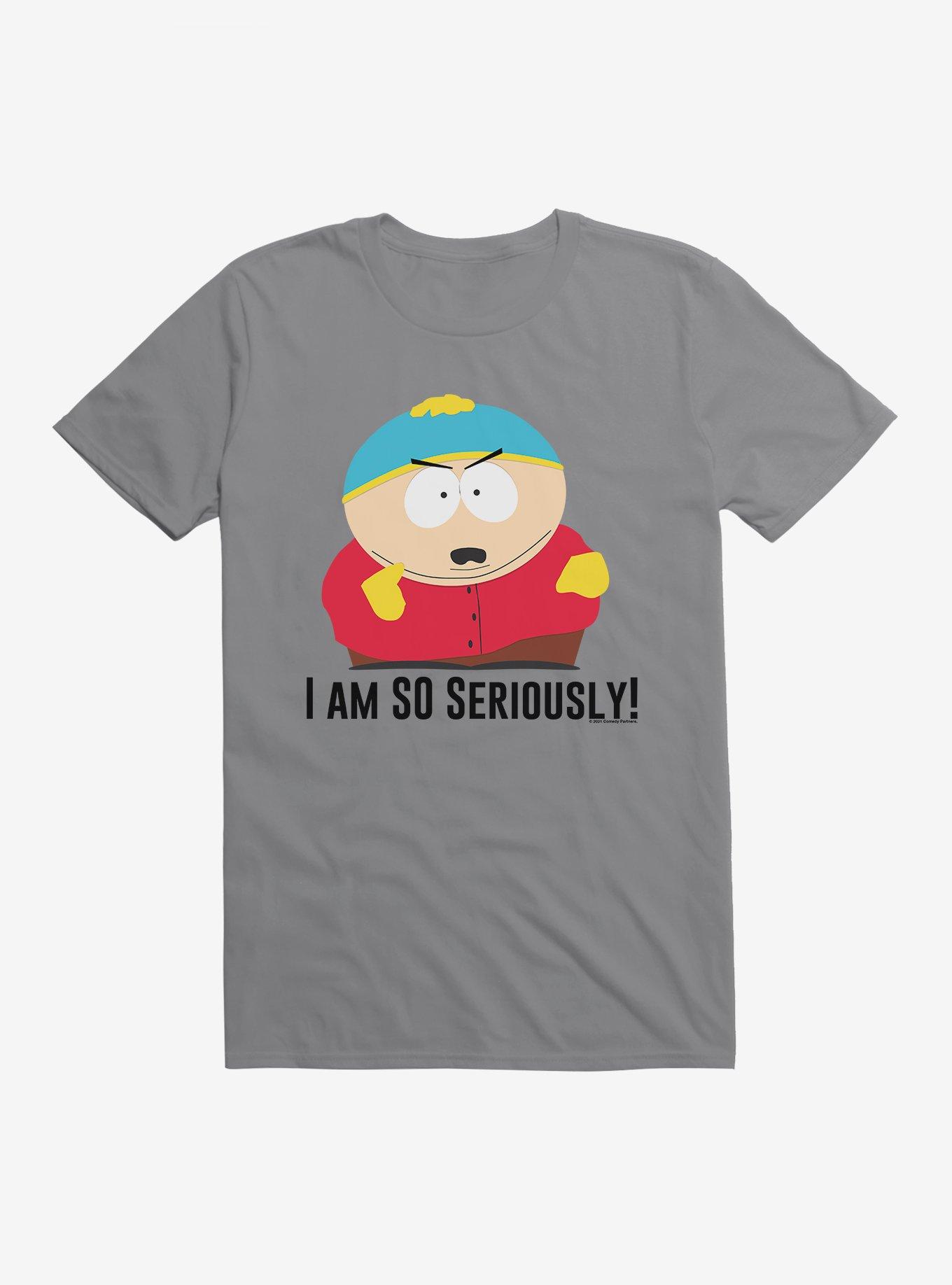 South Park Season Reference Cartman Seriously T-Shirt, STORM GREY, hi-res