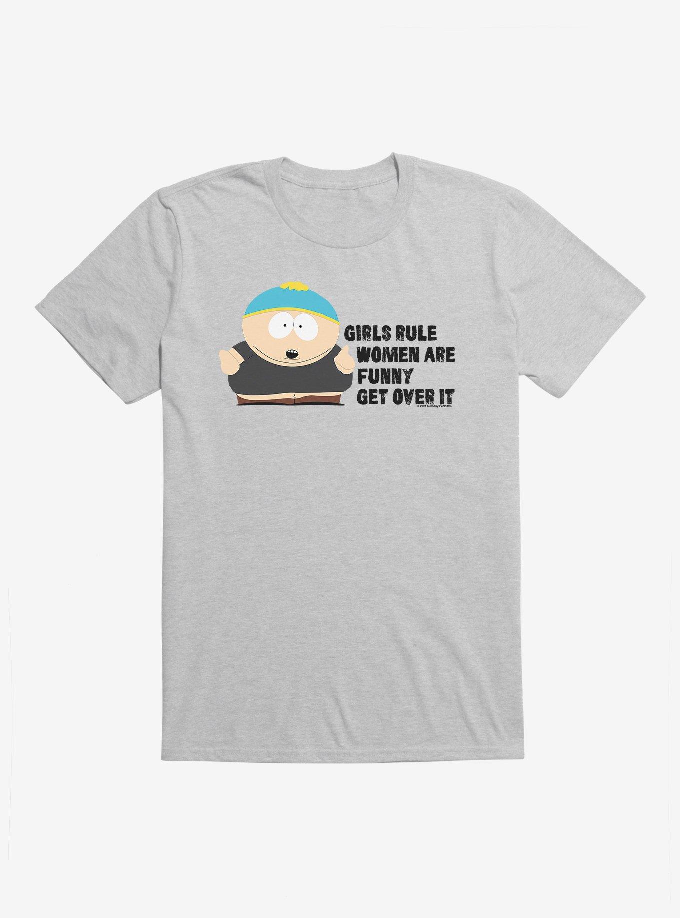 South Park Season Reference Girls Rule T-Shirt, HEATHER GREY, hi-res
