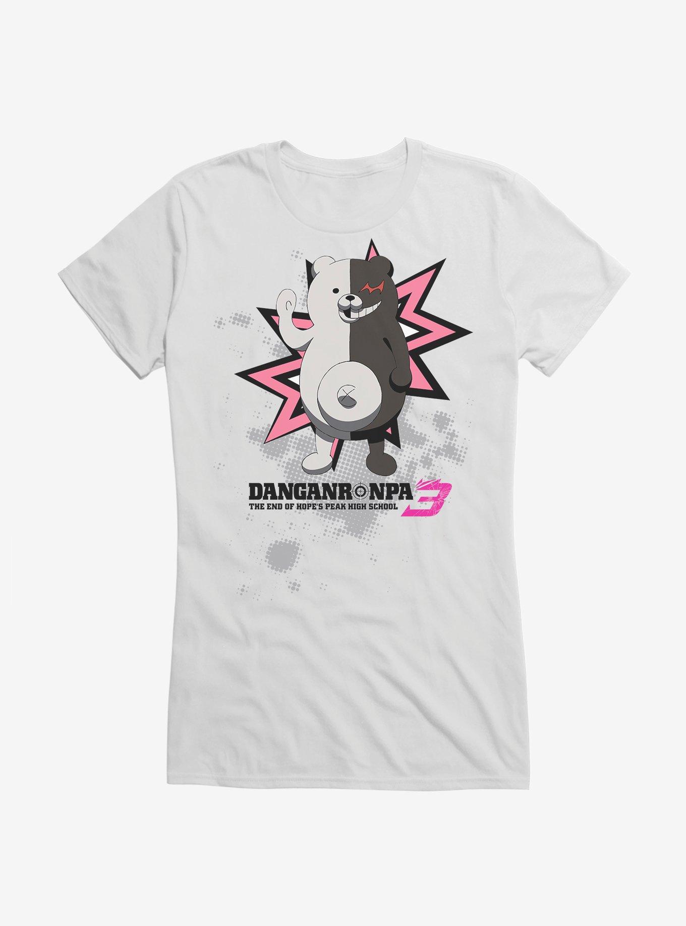 Danganronpa 3 Monokuma Standing Girls T-Shirt, WHITE, hi-res