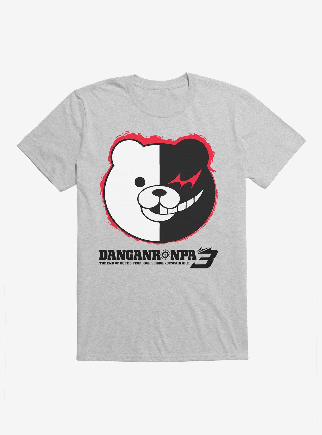 Danganronpa Monokuma Face Anime Tee Shirt Tshirt Unisex Men  Women Girls Boys Black S : Clothing, Shoes & Jewelry