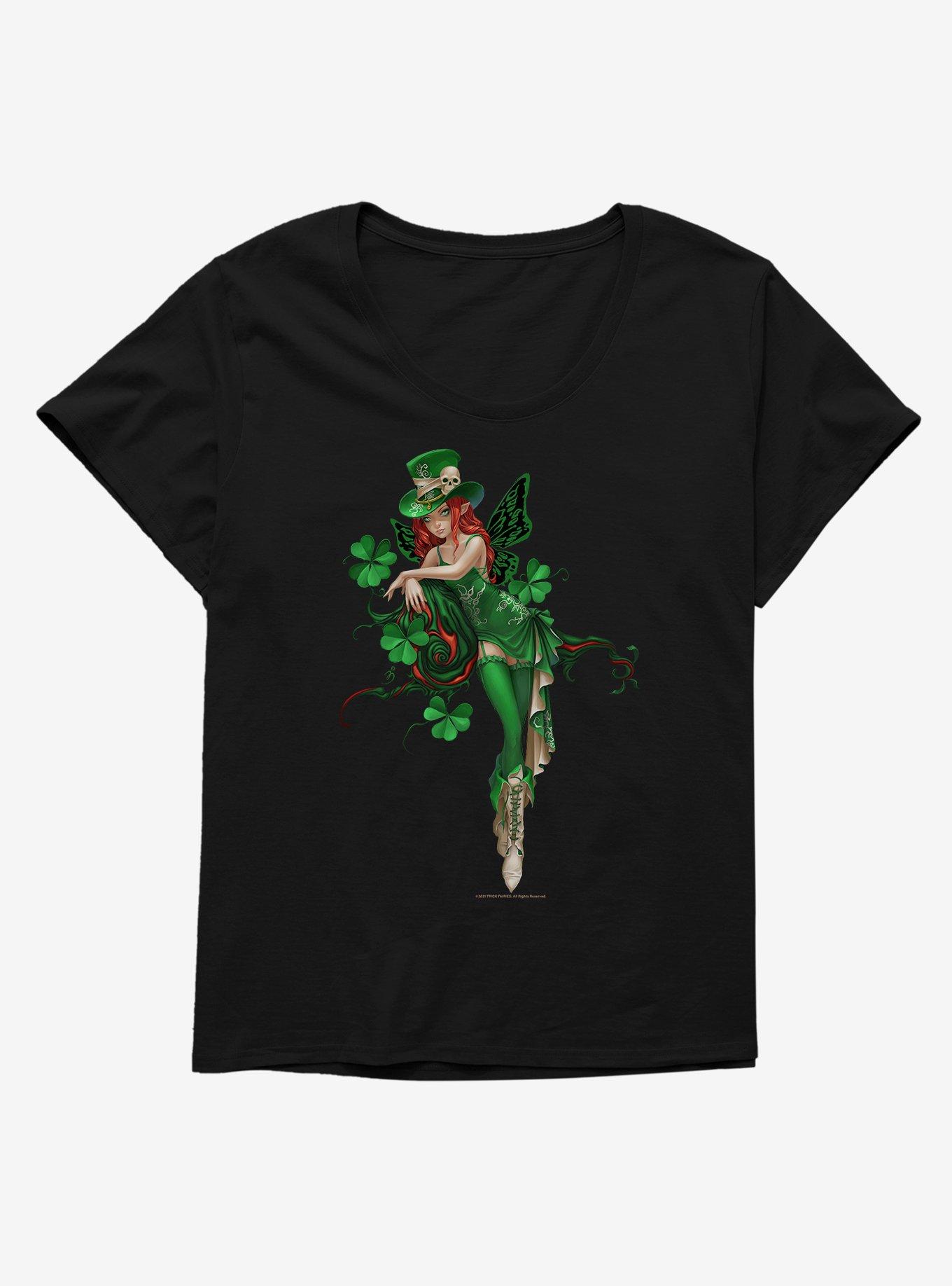 Fairies By Trick Clover Fairy Girls T-Shirt Plus Size, BLACK, hi-res