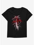 Fairies By Trick Red Rose Fairy Girls T-Shirt Plus Size, BLACK, hi-res
