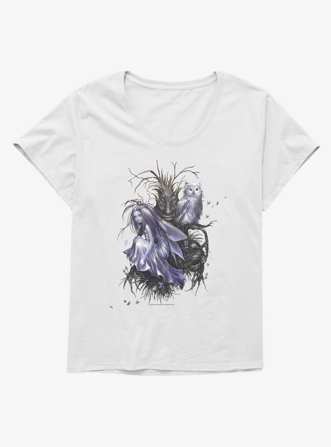 Fairies By Trick Owl Fairy Girls T-Shirt Plus Size, , hi-res