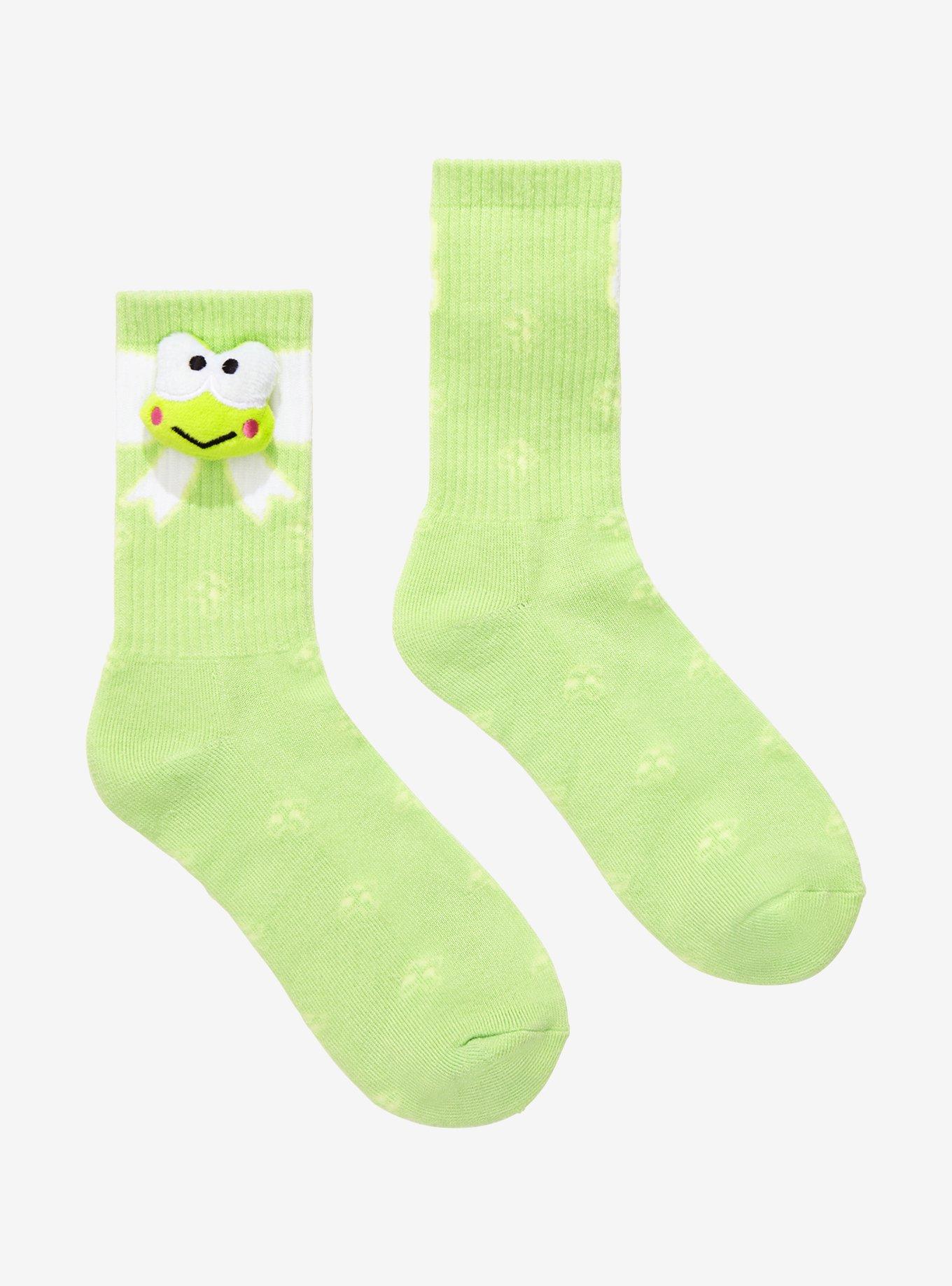 Keroppi 3D Plush Crew Socks, , hi-res