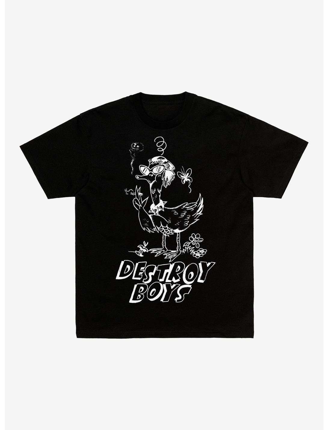 Destroy Boys Smoking Bird T-Shirt, BLACK, hi-res