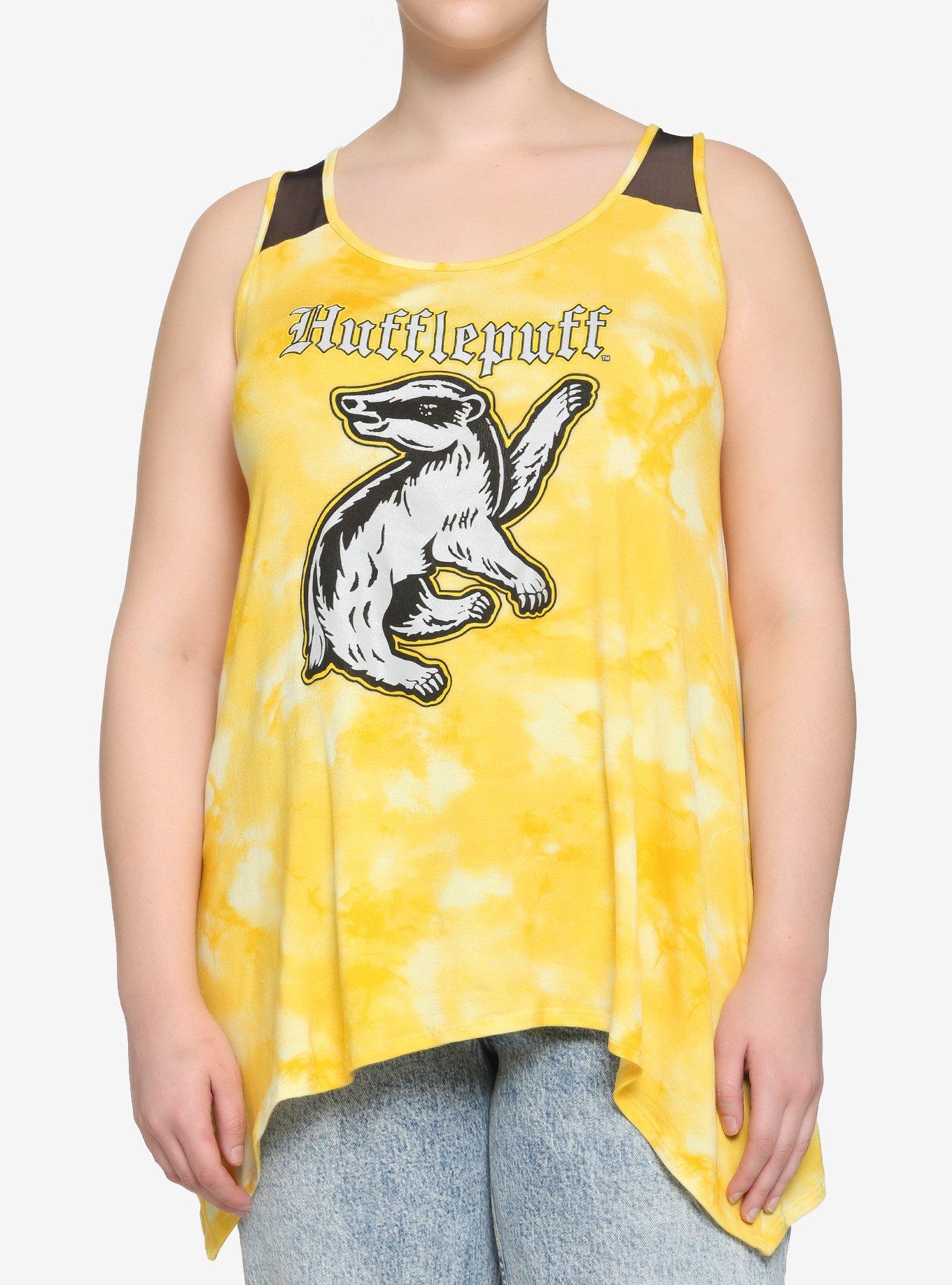 Harry Potter Hufflepuff Tie-Dye Tank Top Plus Size, MULTI, hi-res